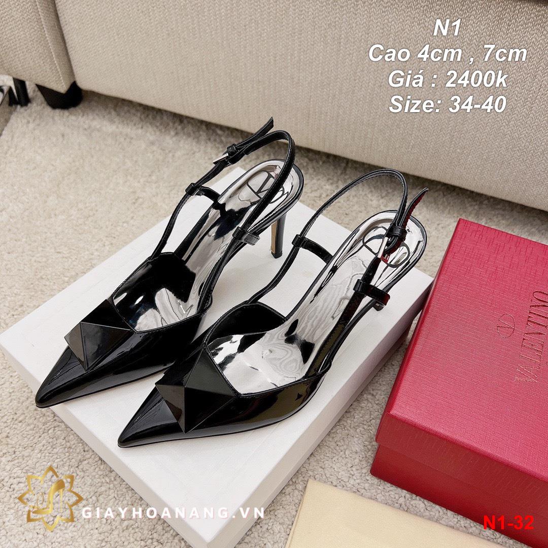 N1-32 Valentino sandal cao 4cm , 7cm siêu cấp