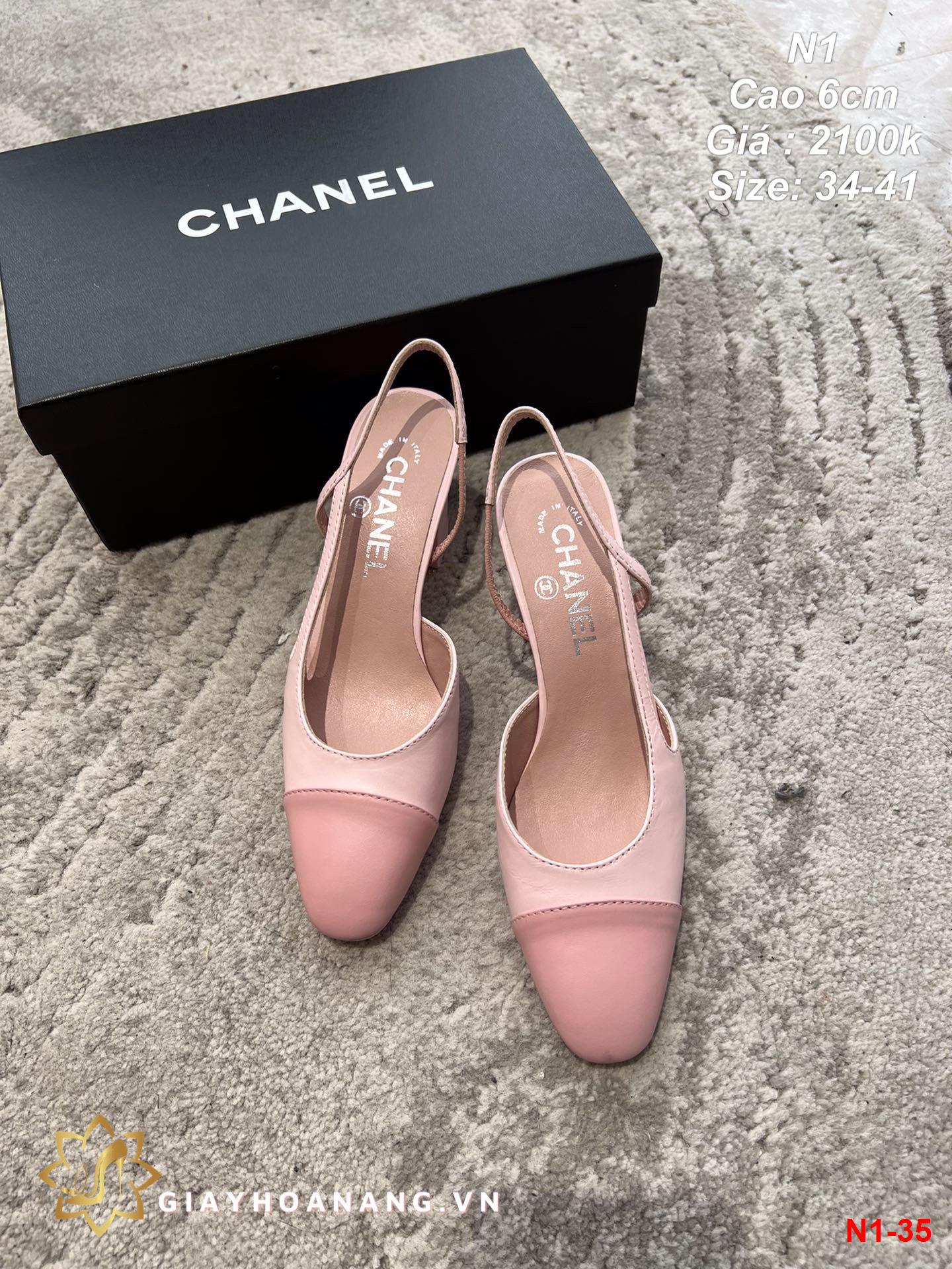 N1-35 Chanel sandal cao 6cm siêu cấp