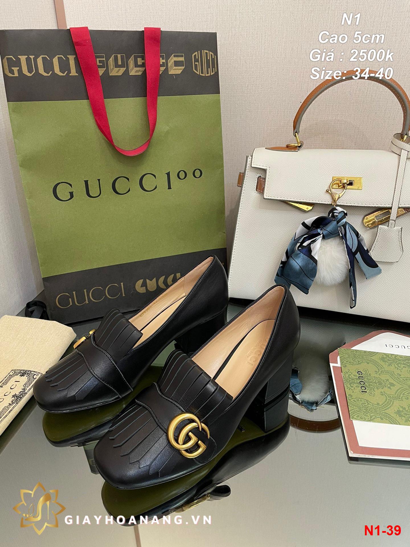 N1-39 Gucci giày cao 5cm siêu cấp