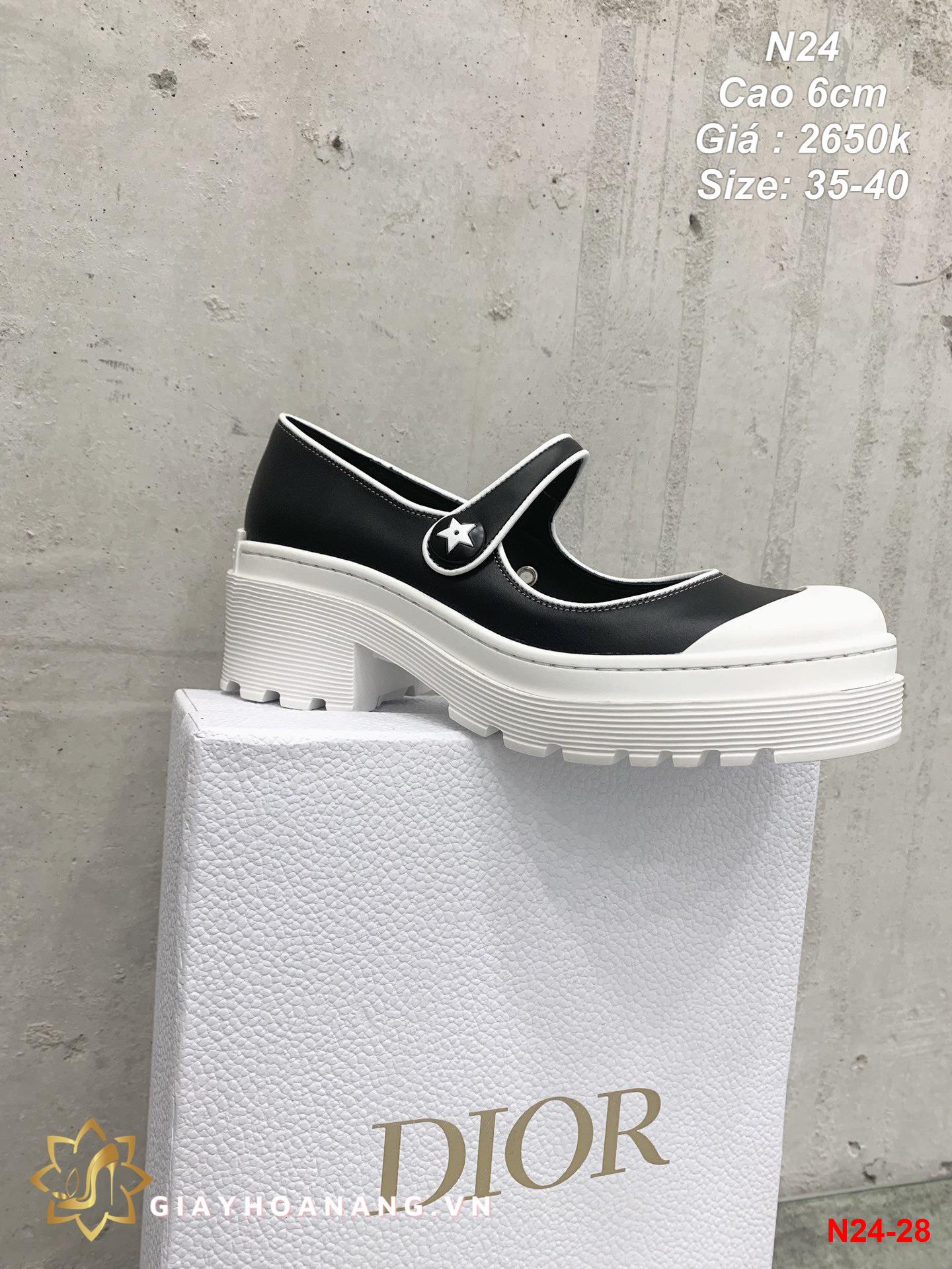 N24-28 Dior sandal cao 6cm siêu cấp