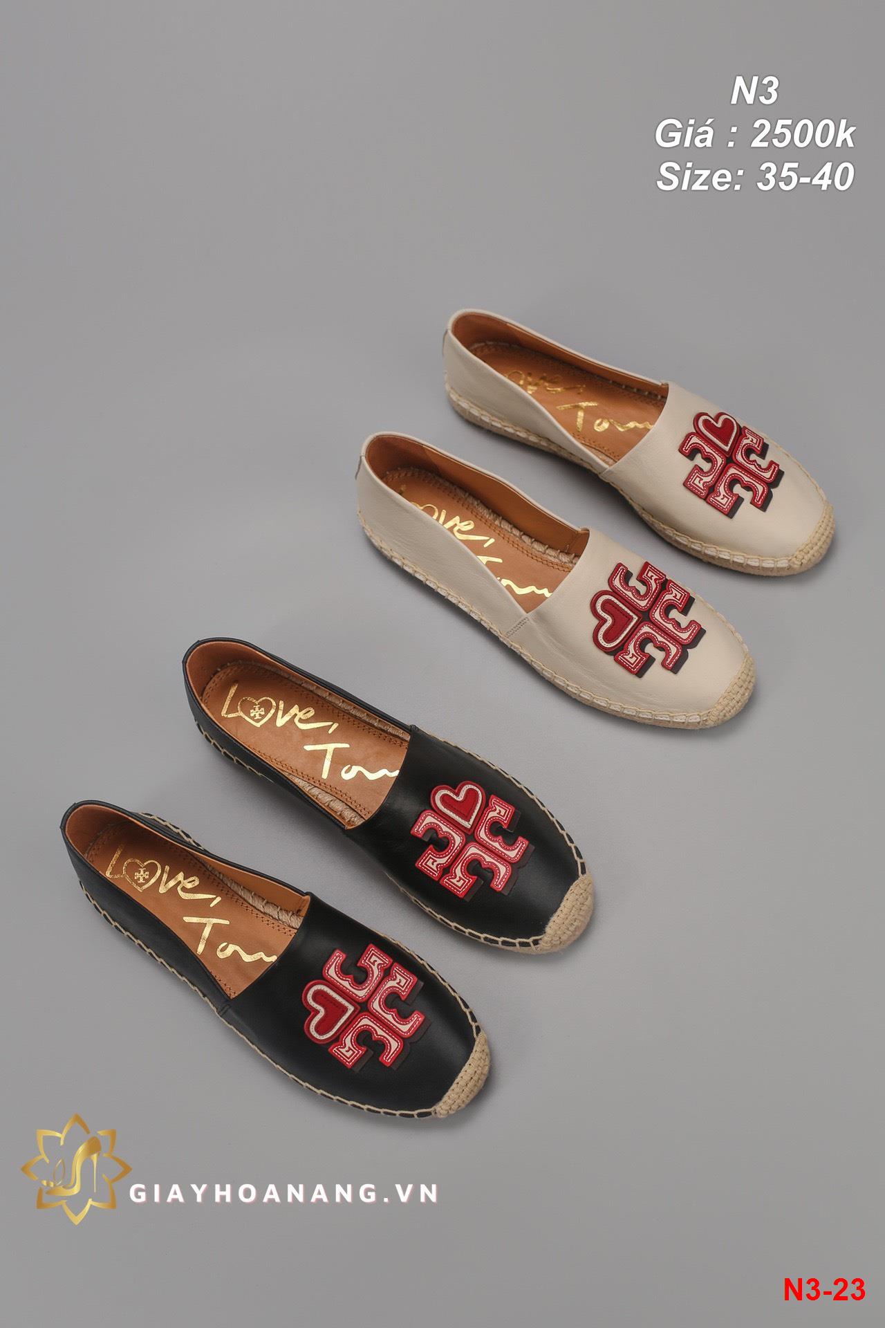 N3-23 Tory Burch giày lười siêu cấp