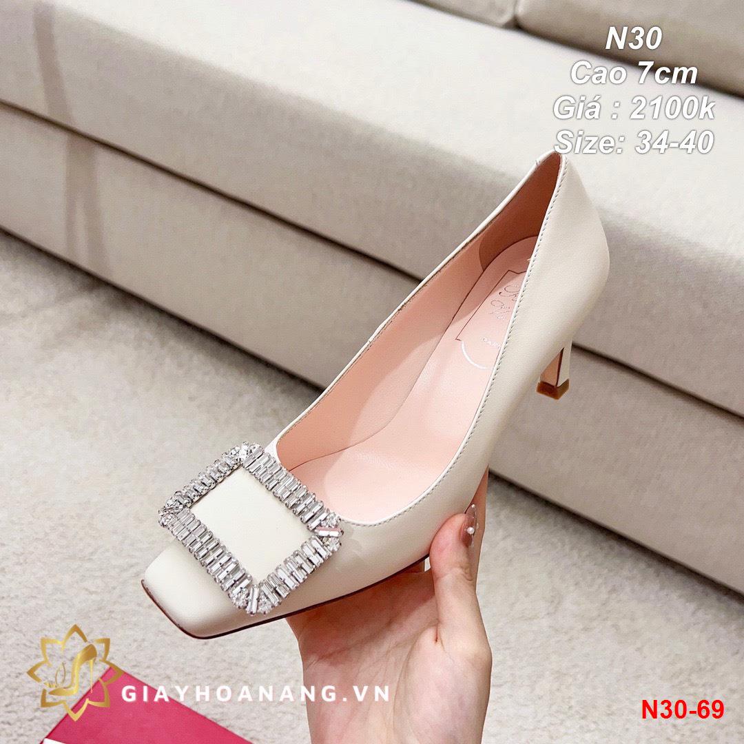 N30-69 Roger Vivier giày cao 7cm siêu cấp