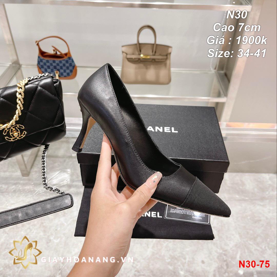 N30-75 Chanel giày cao 7cm siêu cấp