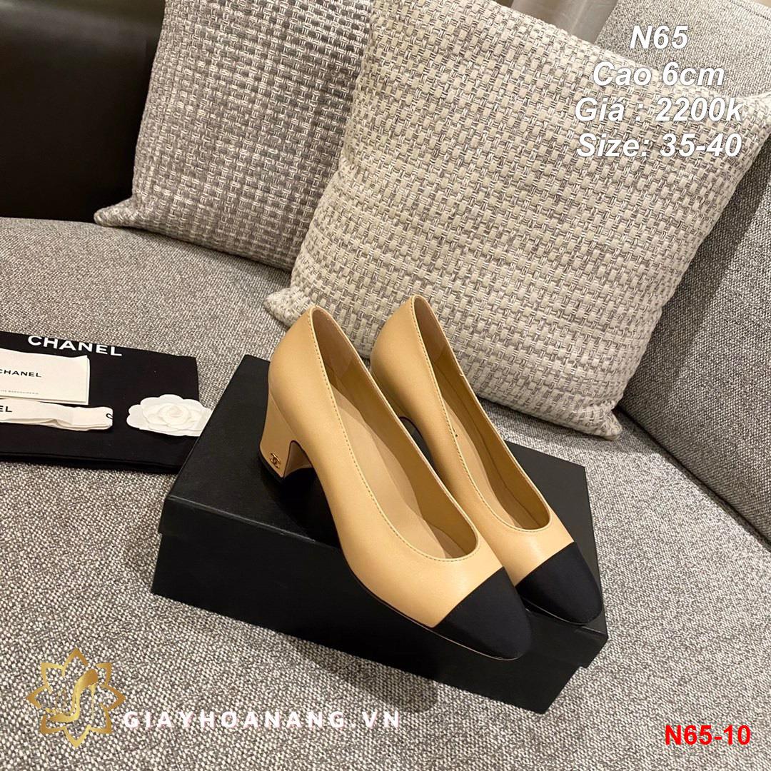 N65-10 Chanel giày cao 6cm siêu cấp