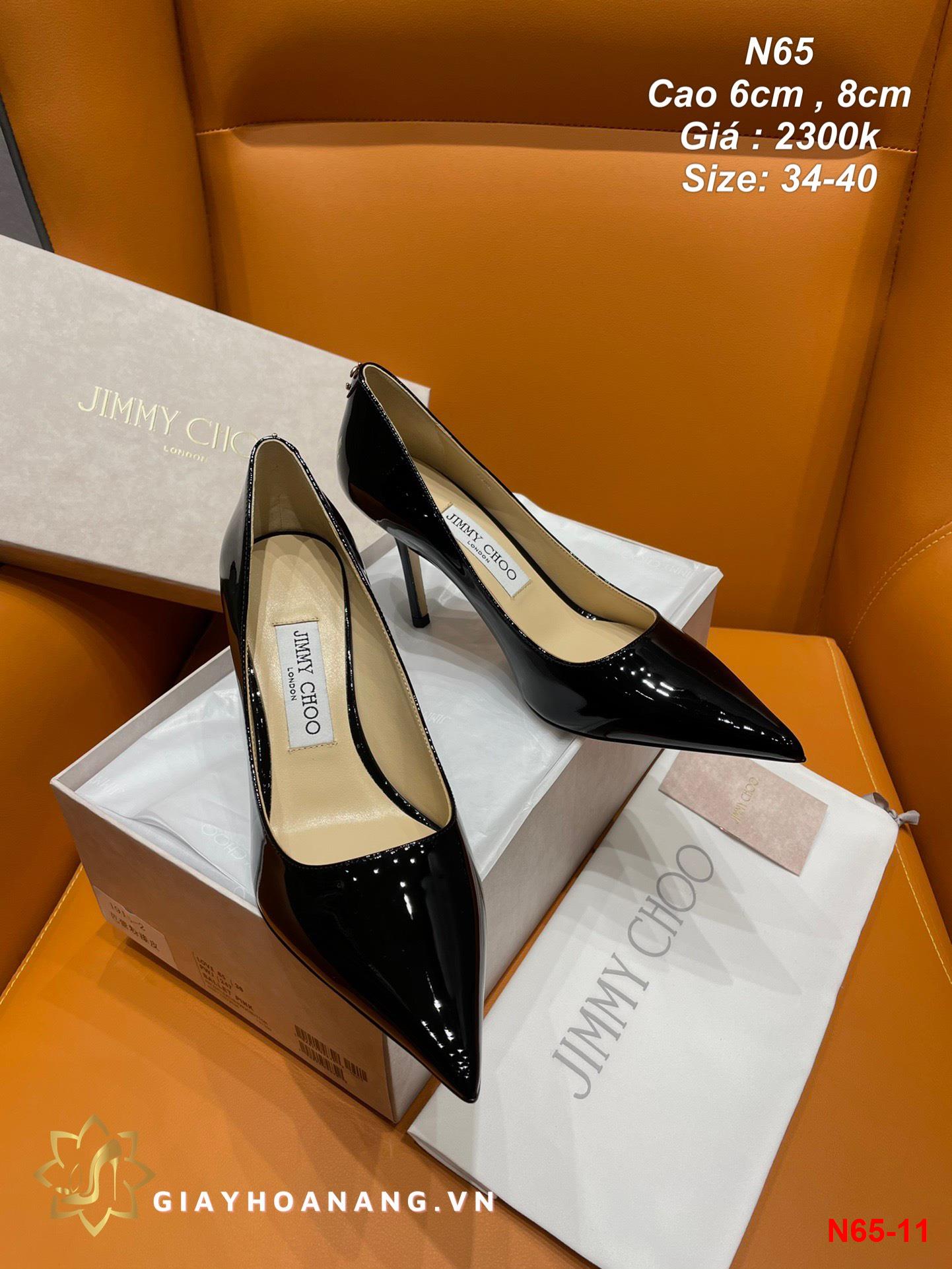 N65-11 Jimmy Choo giày cao 6cm , 8cm siêu cấp