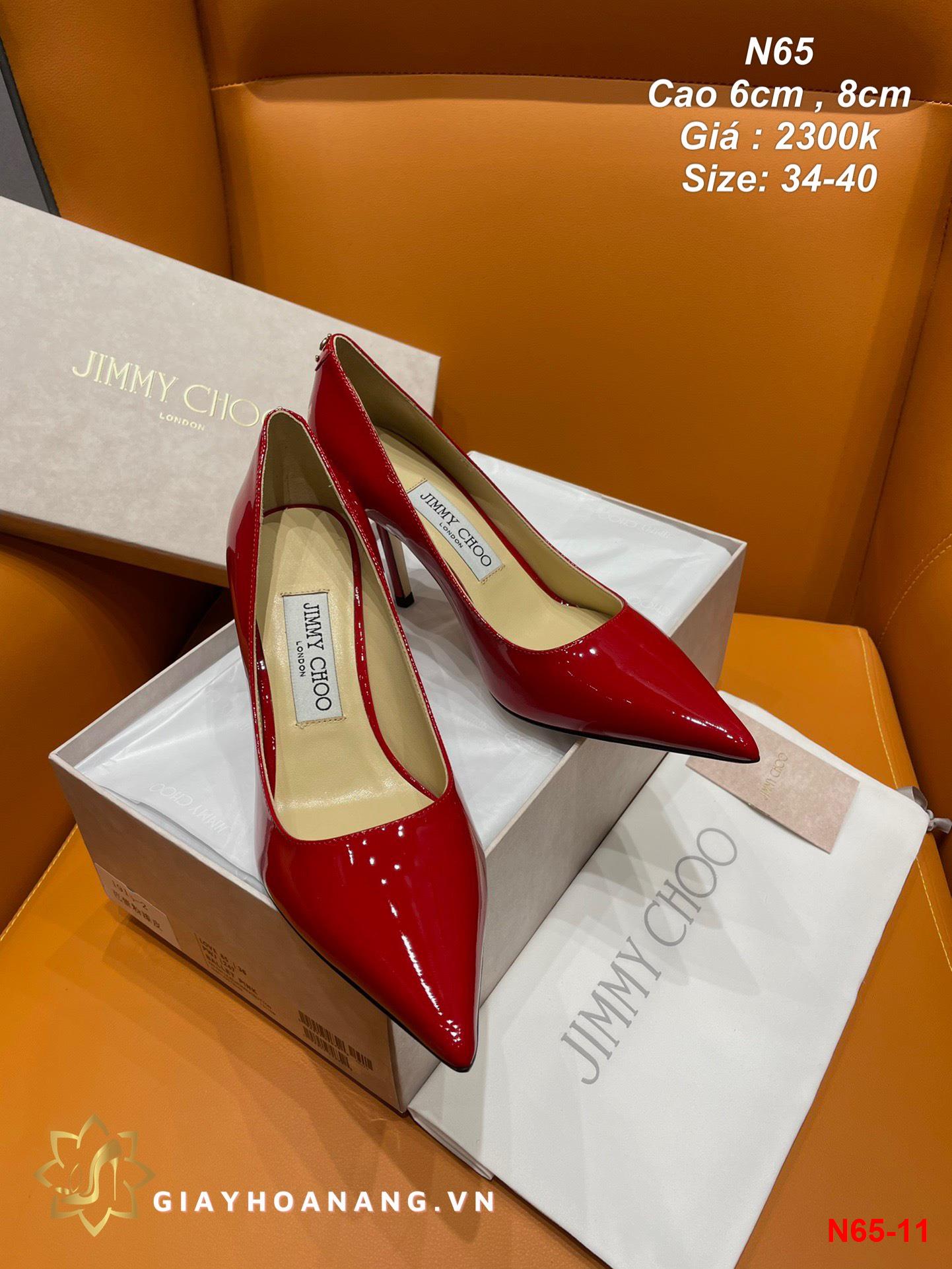 N65-11 Jimmy Choo giày cao 6cm , 8cm siêu cấp