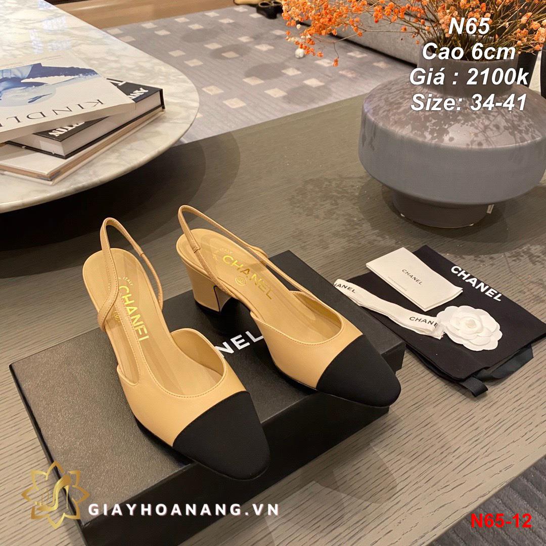N65-12 Chanel sandal cao 6cm siêu cấp