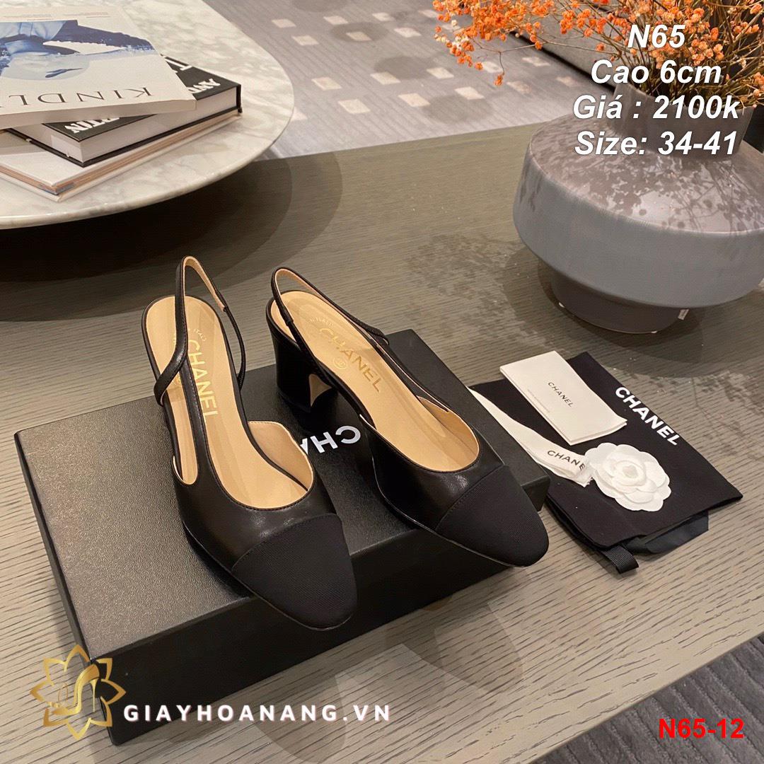N65-12 Chanel sandal cao 6cm siêu cấp