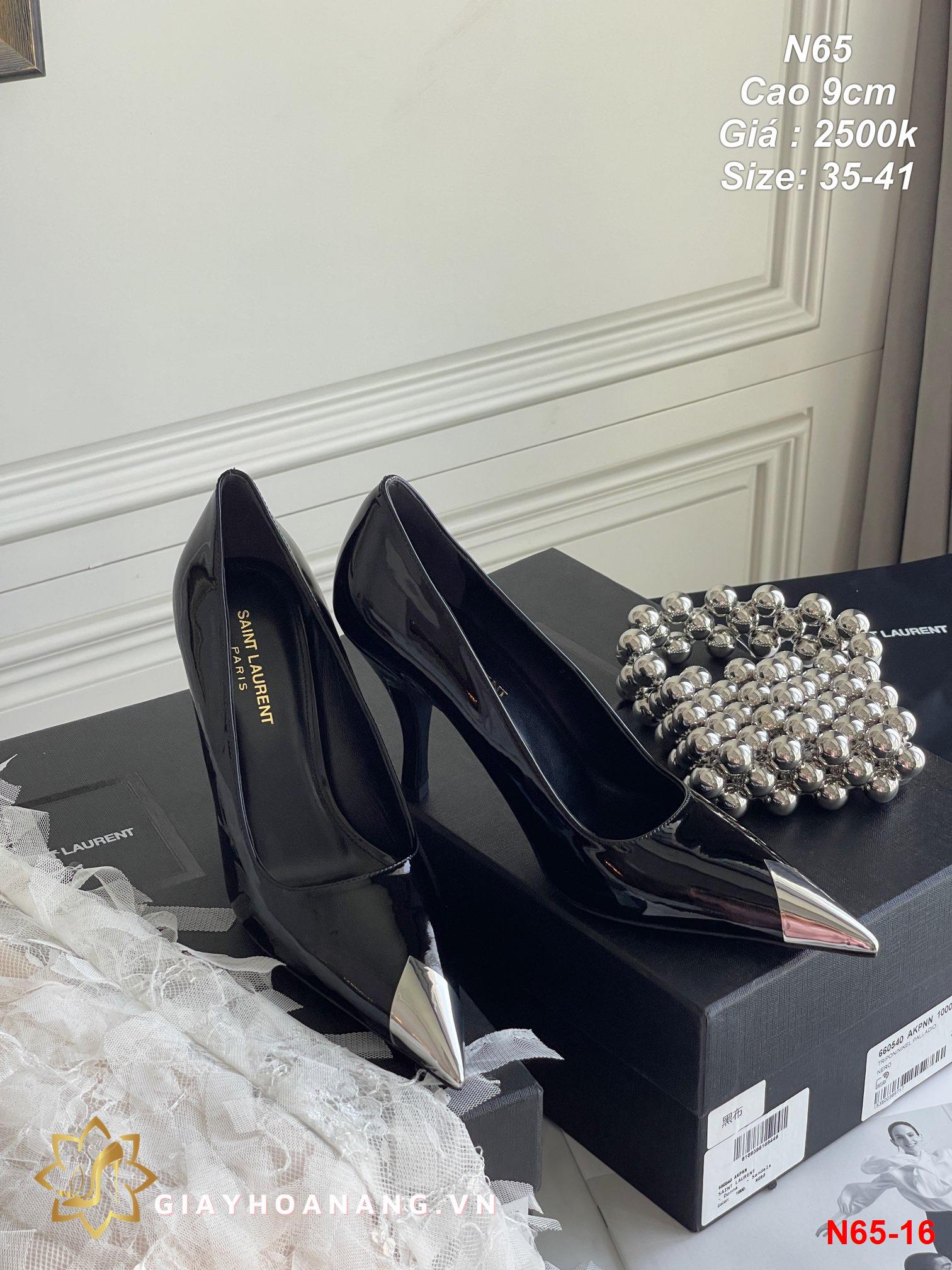 N65-16 Saint Laurent giày cao 9cm siêu cấp