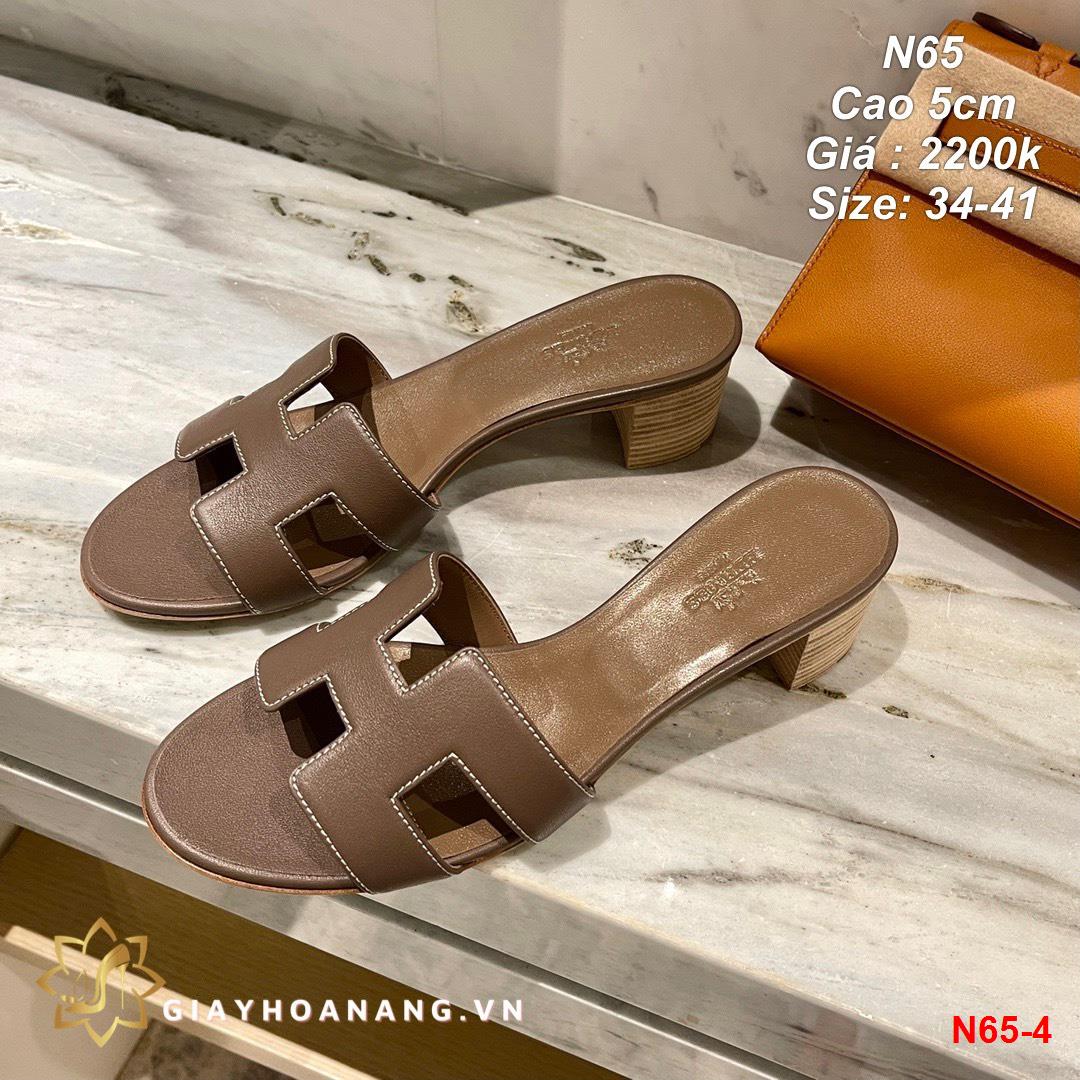 N65-4 Hermes dép cao 5cm siêu cấp