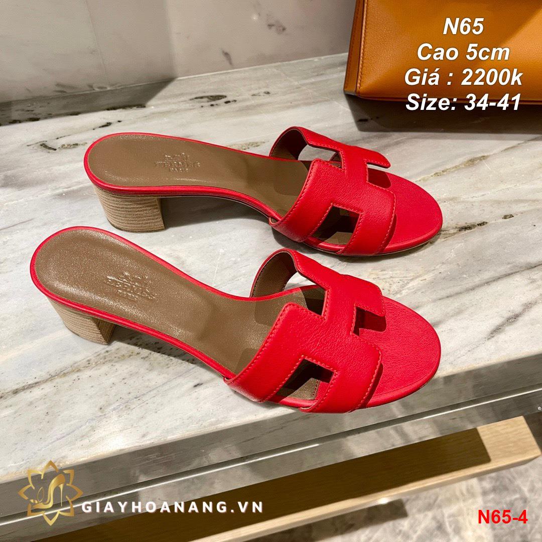 N65-4 Hermes dép cao 5cm siêu cấp