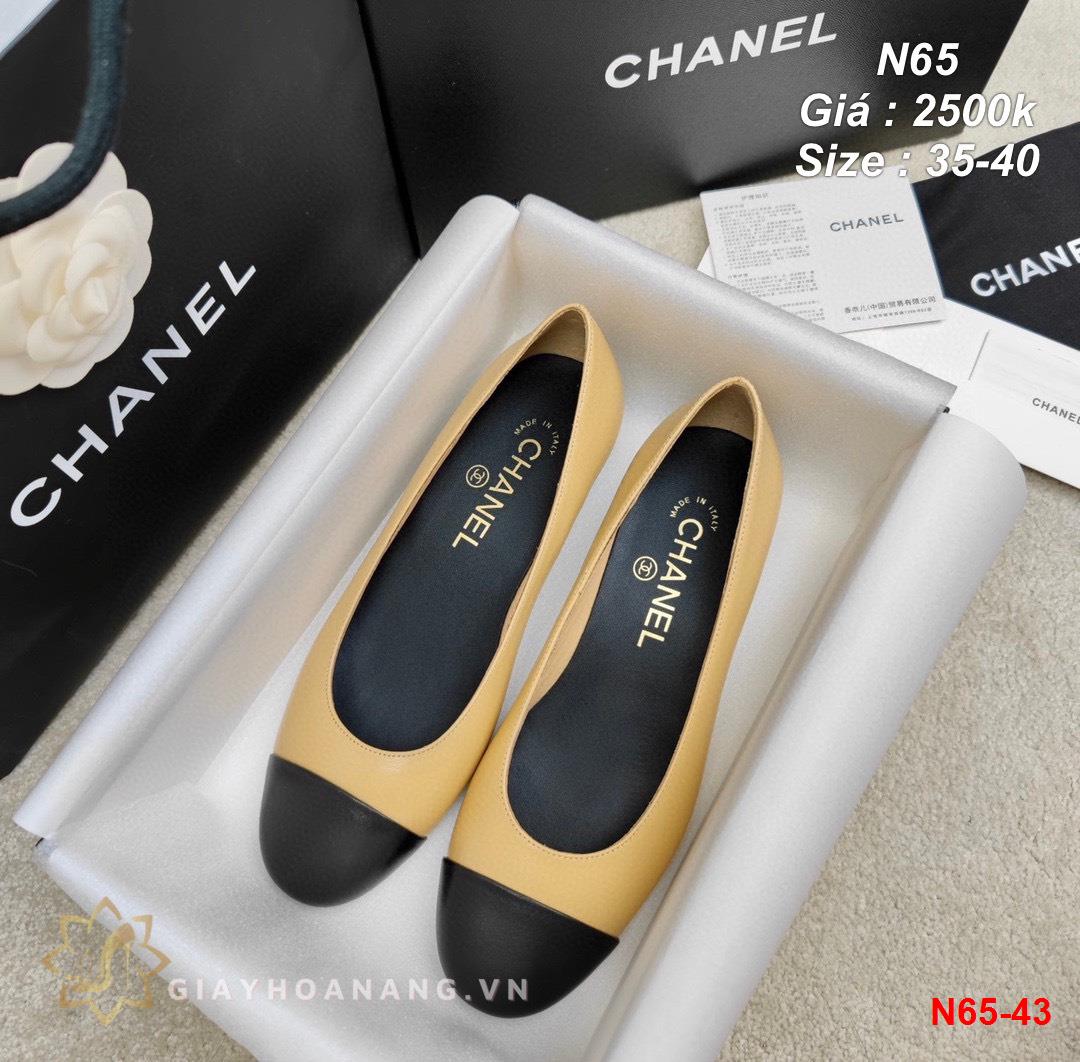 N65-43 Chanel giày bệt siêu cấp