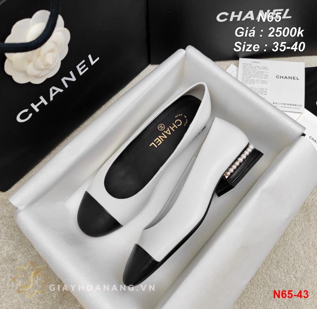 N65-43 Chanel giày bệt siêu cấp