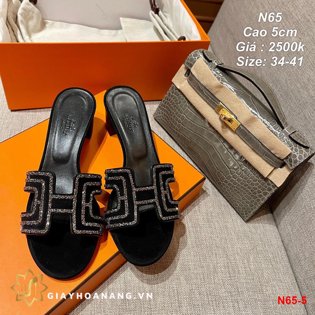 N65-5 Hermes dép cao 5cm siêu cấp