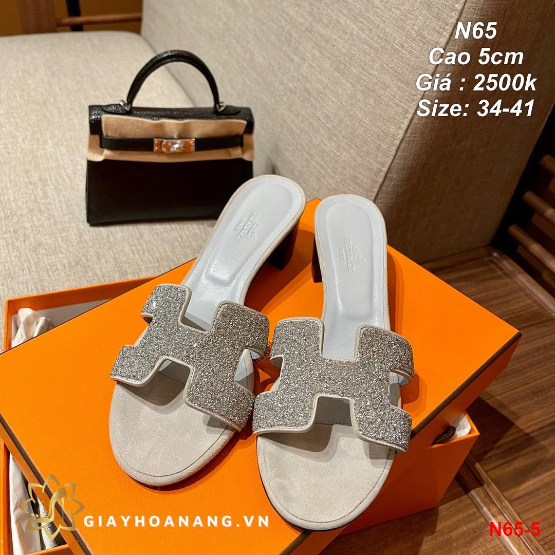 N65-5 Hermes dép cao 5cm siêu cấp