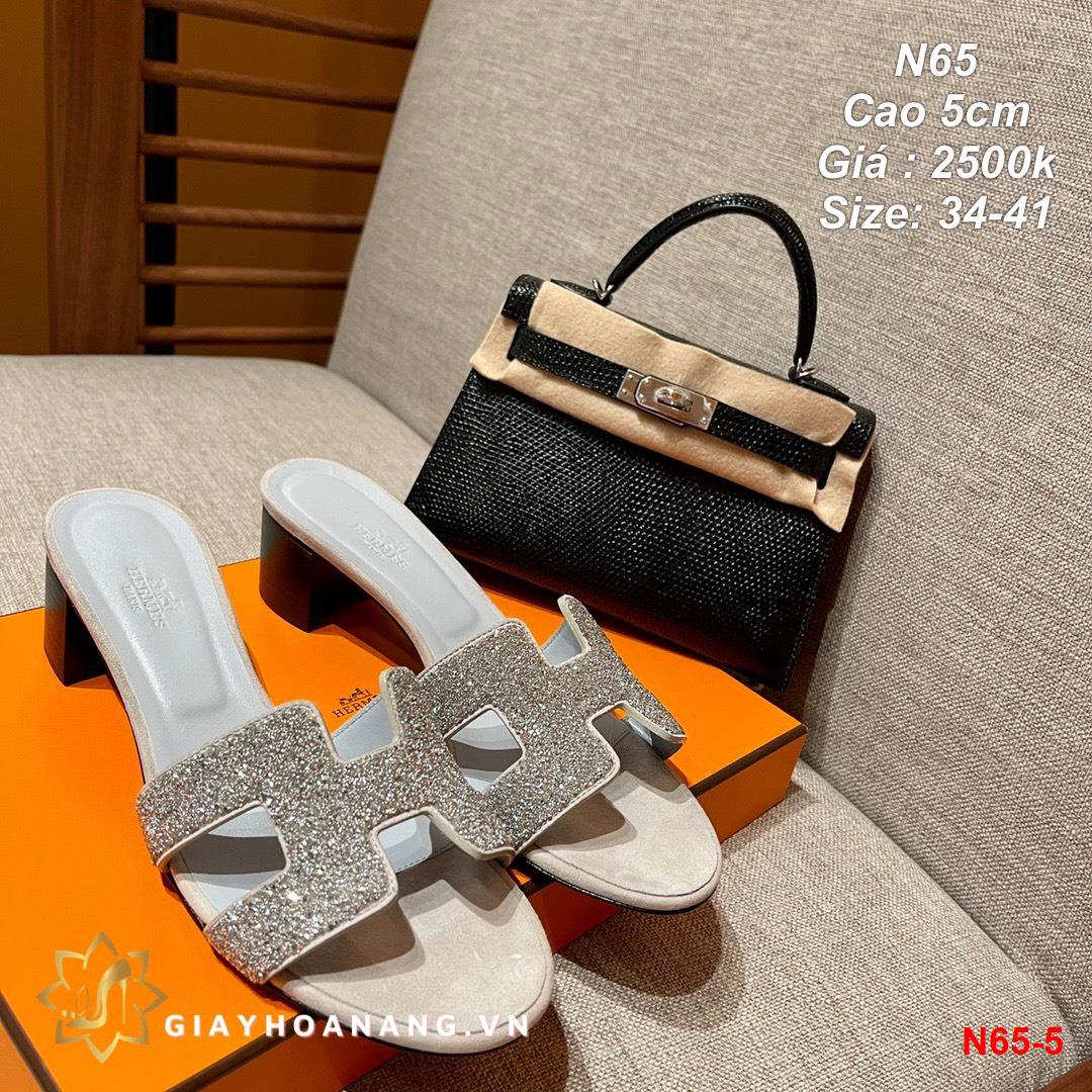 N65-5 Hermes dép cao 5cm siêu cấp