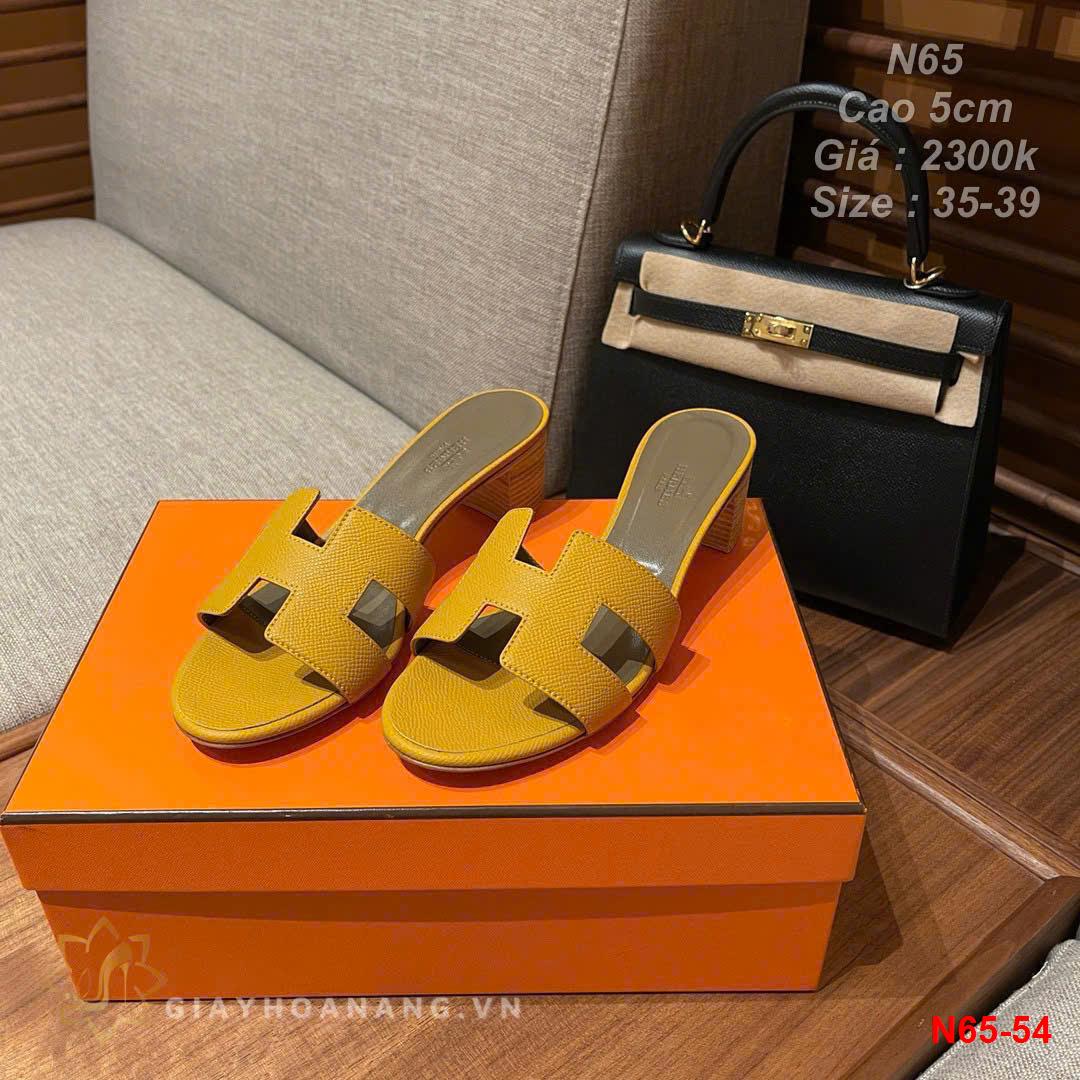N65-54 Hermes dép cao 5cm siêu cấp