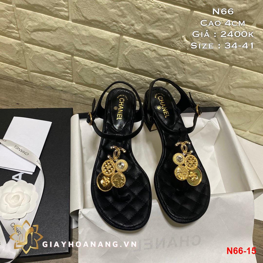 N66-15 Chanel sandal cao 4cm siêu cấp