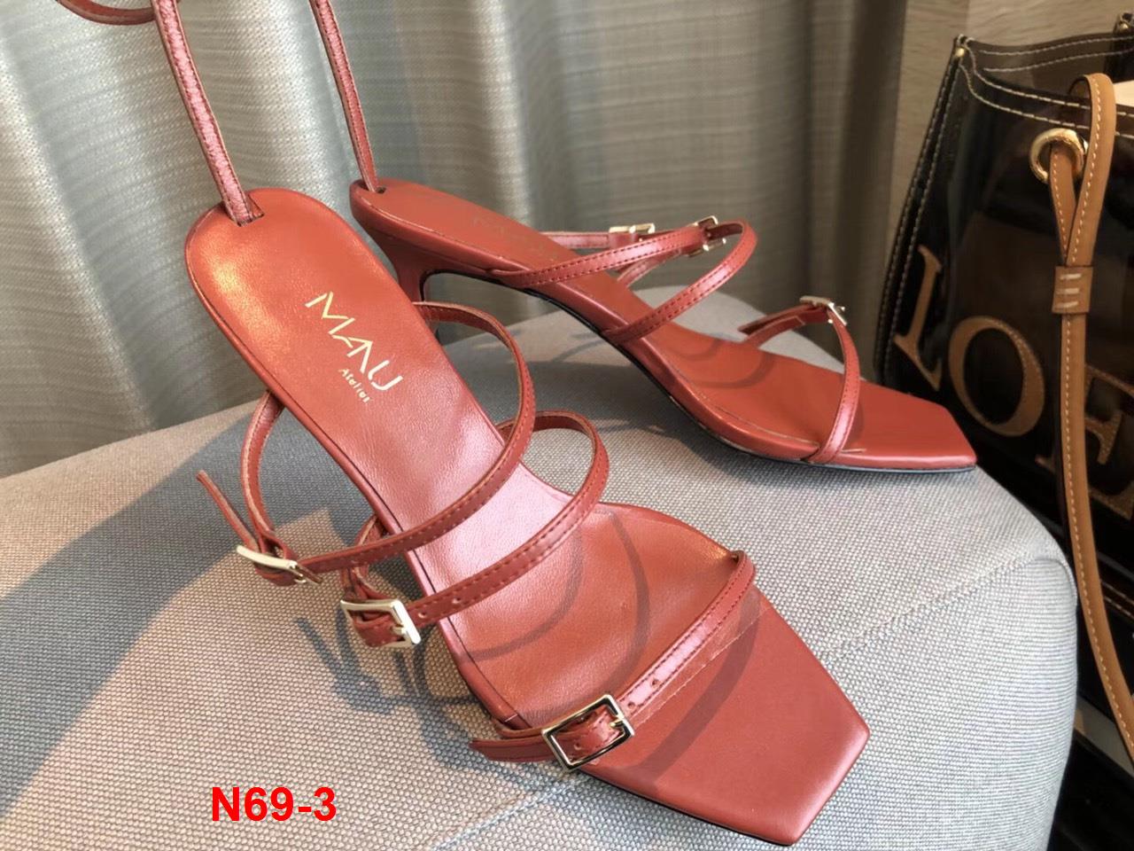 N69-3 Manu Atelier sandal cao 6cm siêu cấp