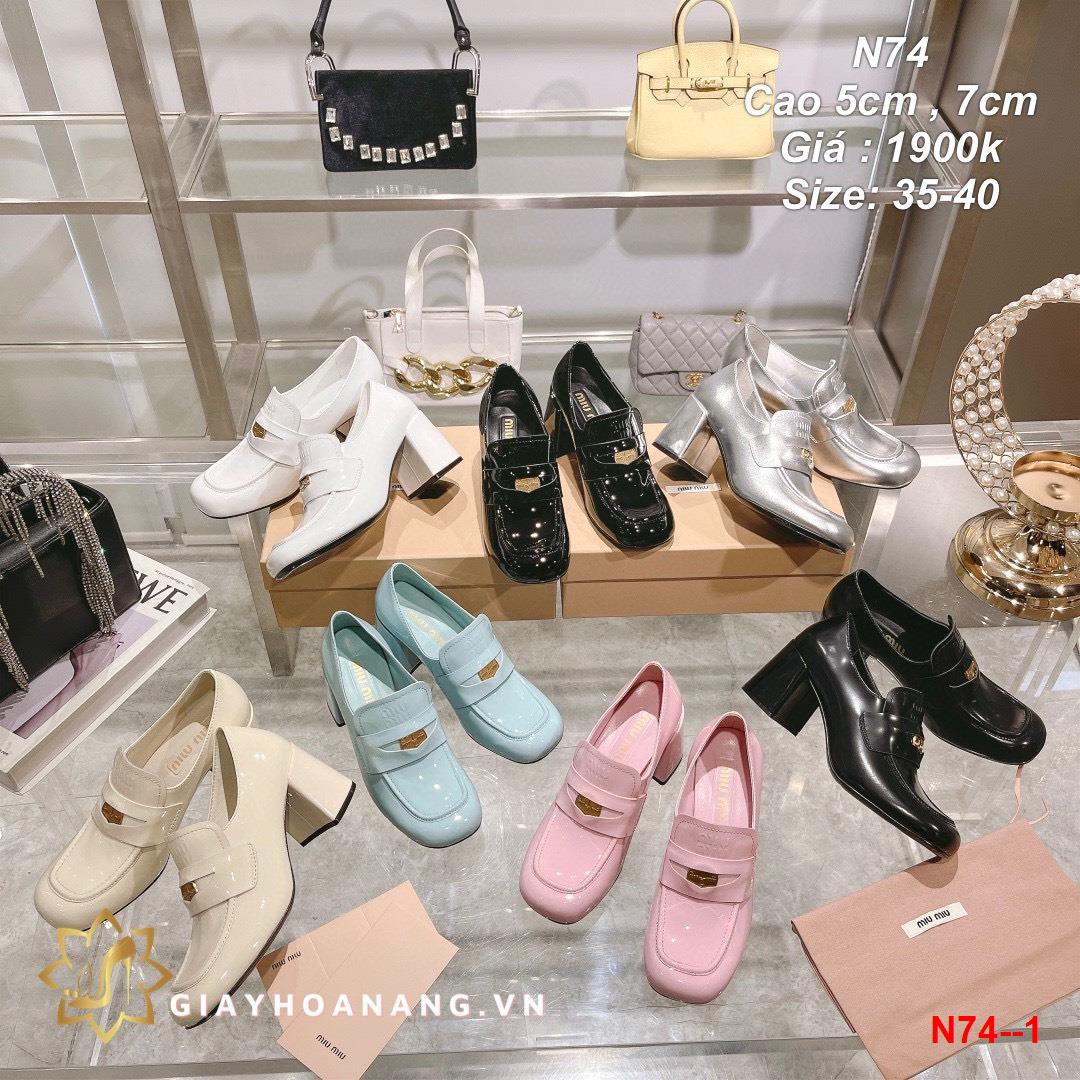 N74--1 Miu Miu giày cao 5cm , 7cm siêu cấp