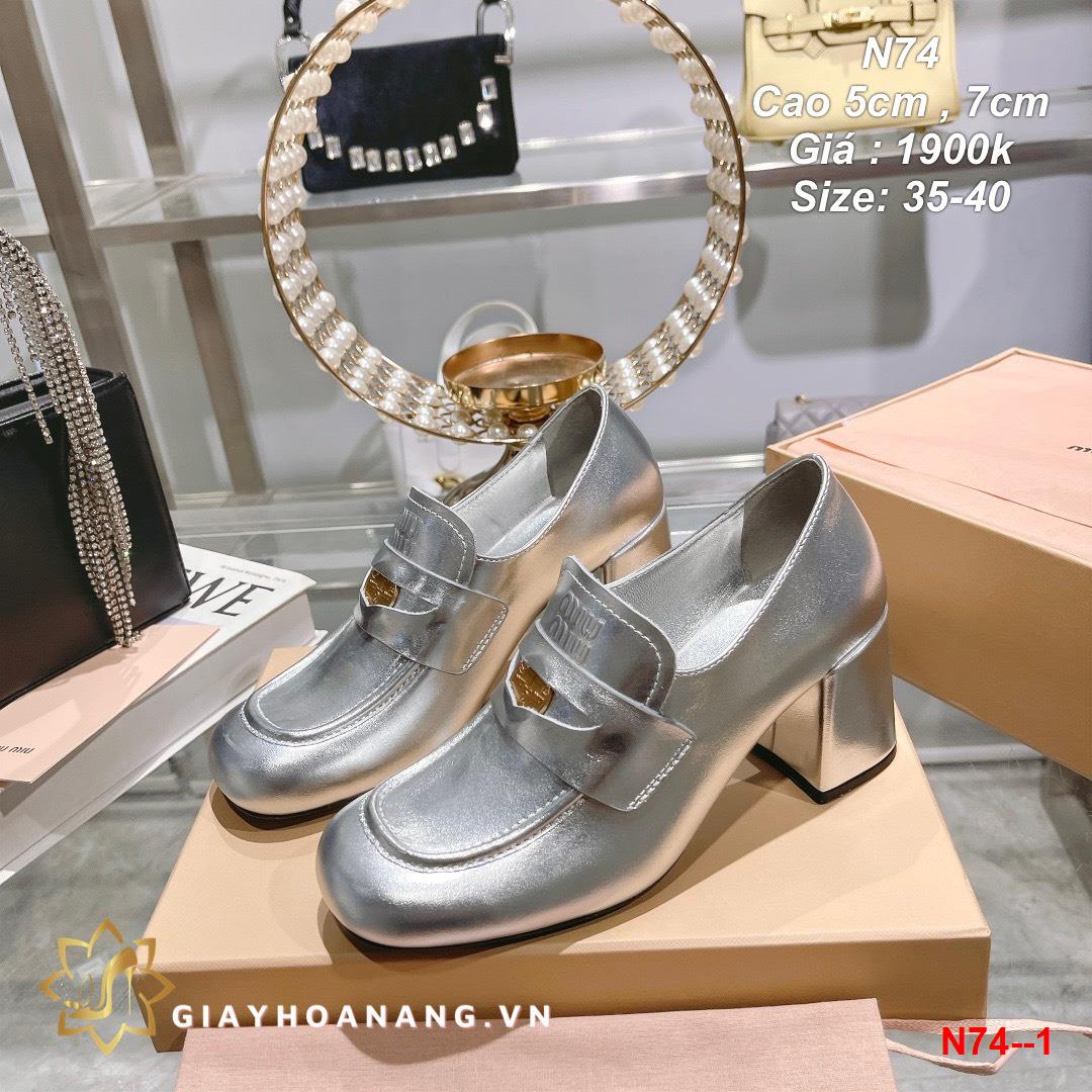 N74--1 Miu Miu giày cao 5cm , 7cm siêu cấp