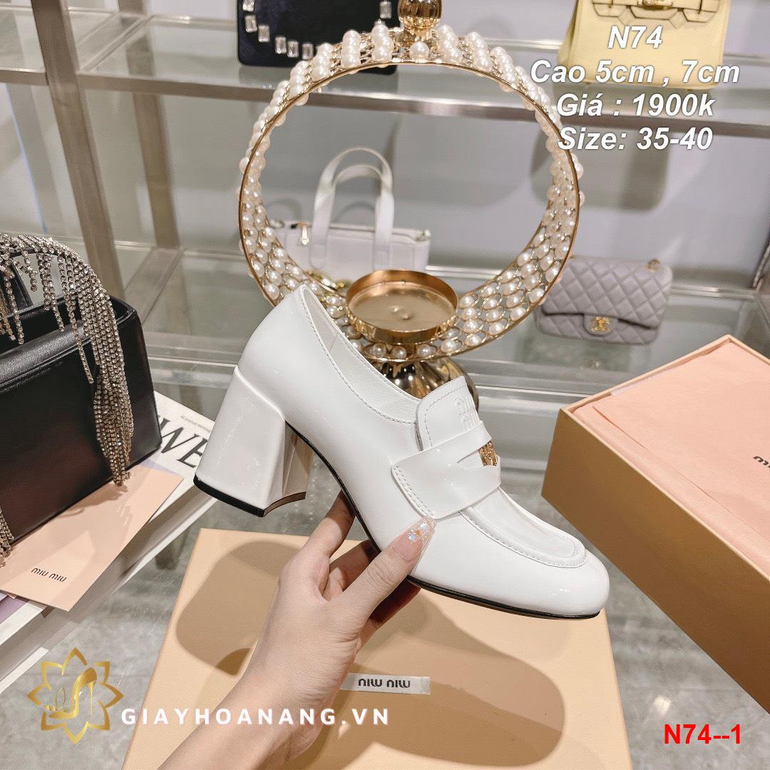 N74--1 Miu Miu giày cao 5cm , 7cm siêu cấp