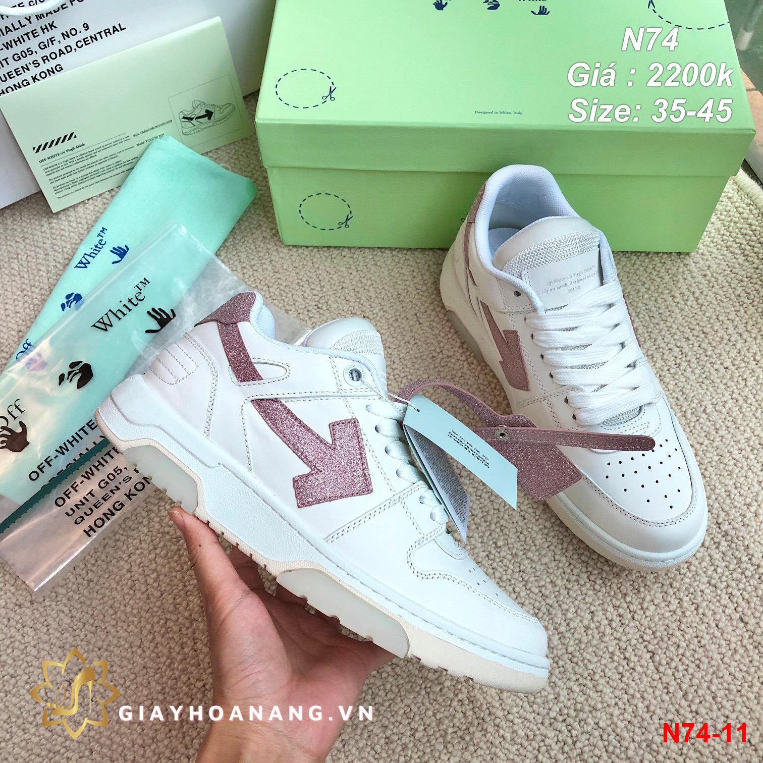 N74-11 Off White giày thể thao siêu cấp