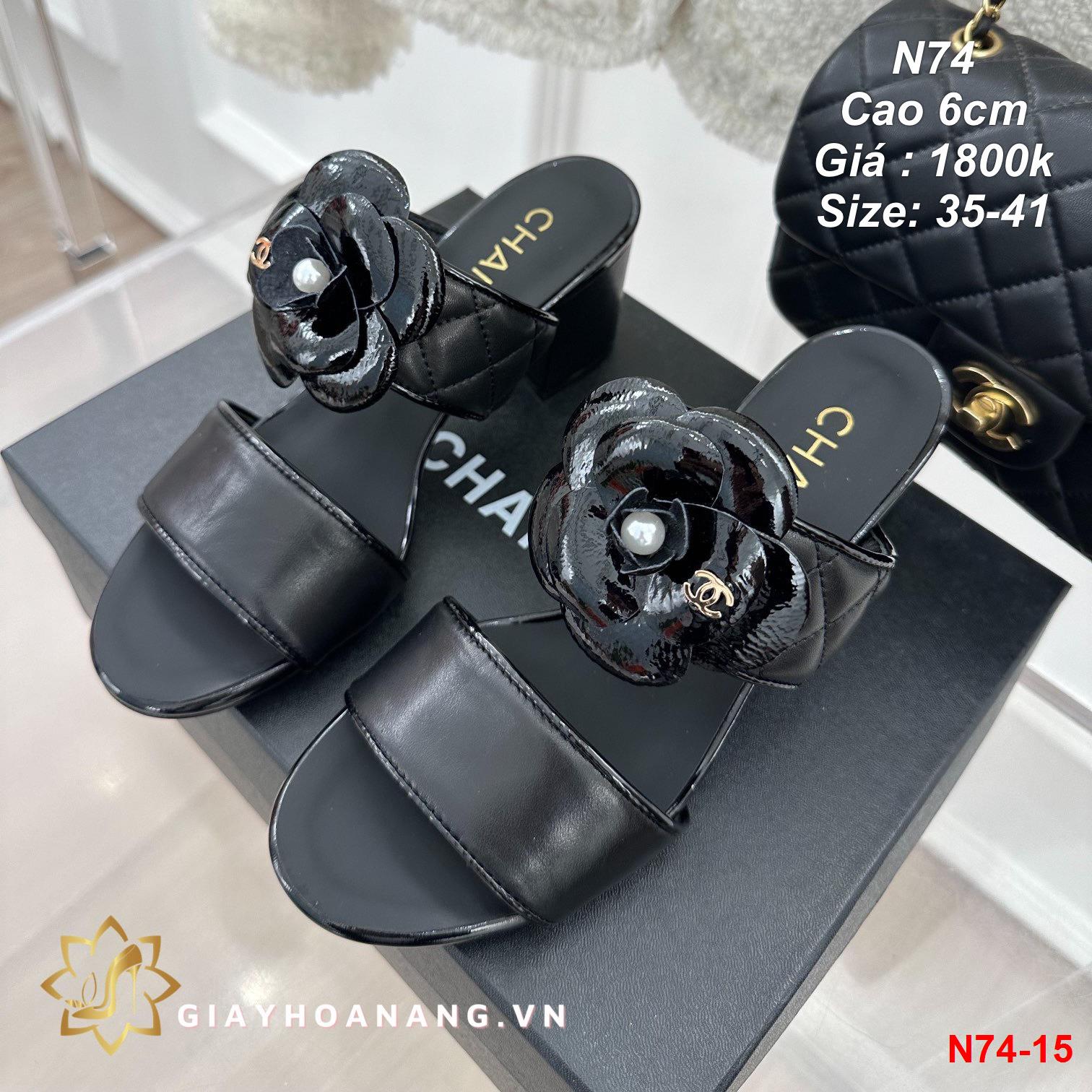 N74-15 Chanel sandal cao 6cm siêu cấp