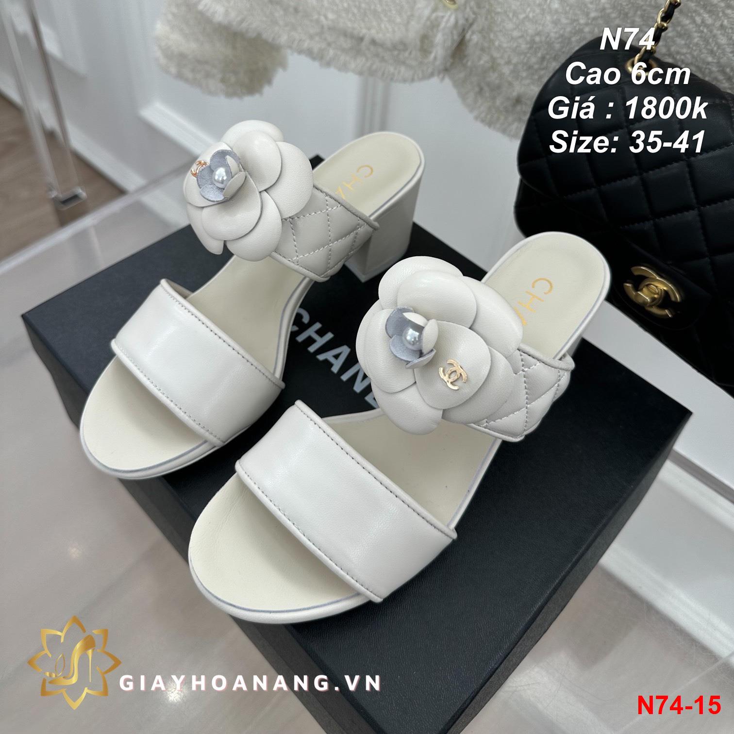 N74-15 Chanel sandal cao 6cm siêu cấp