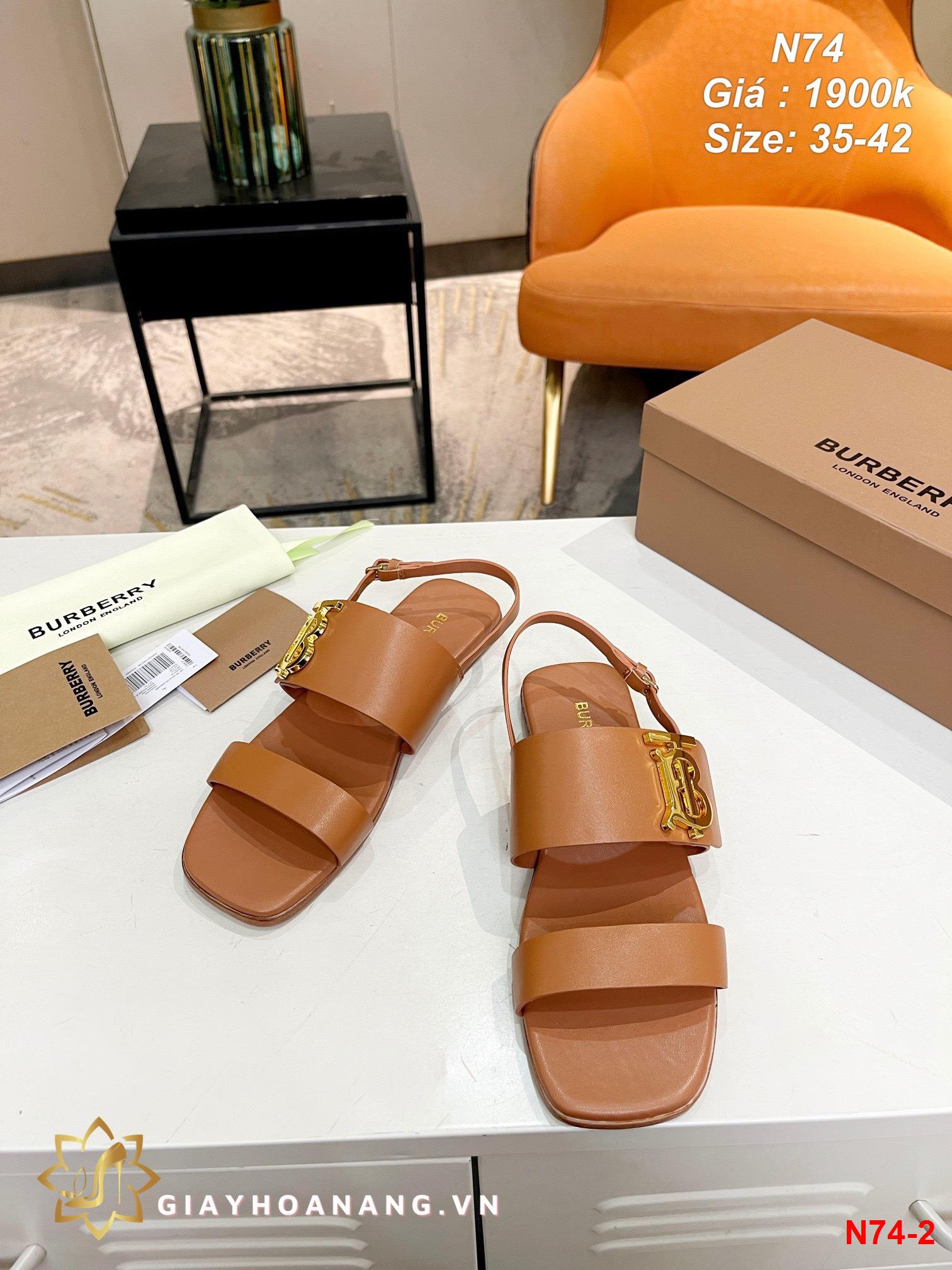 N74-2 Burberry sandal siêu cấp