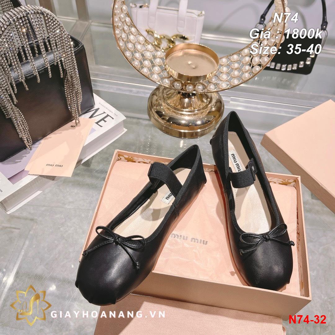 N74-32 Miu Miu giày bệt siêu cấp