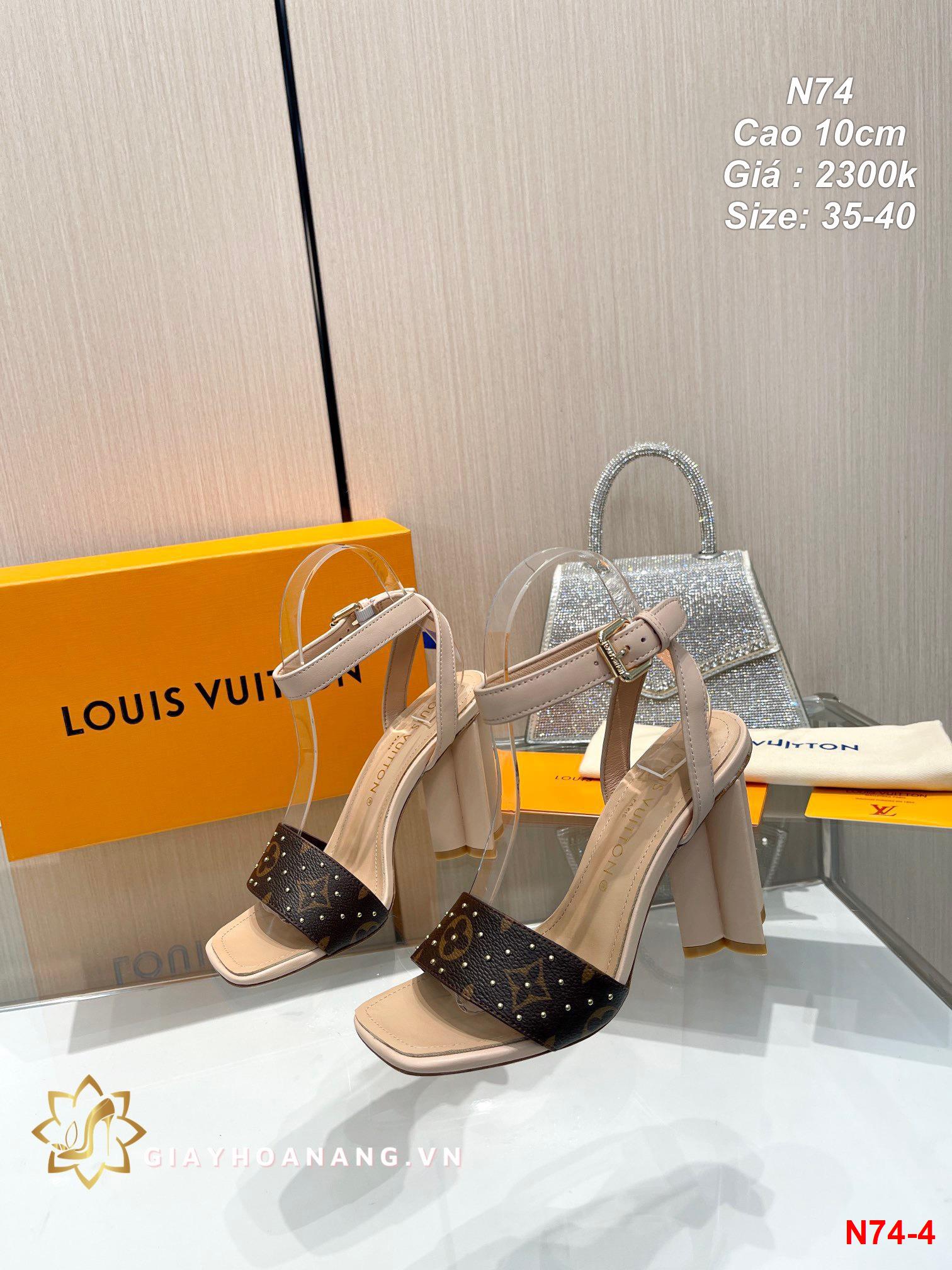 N74-4 Louis Vuitton sandal cao 10cm siêu cấp