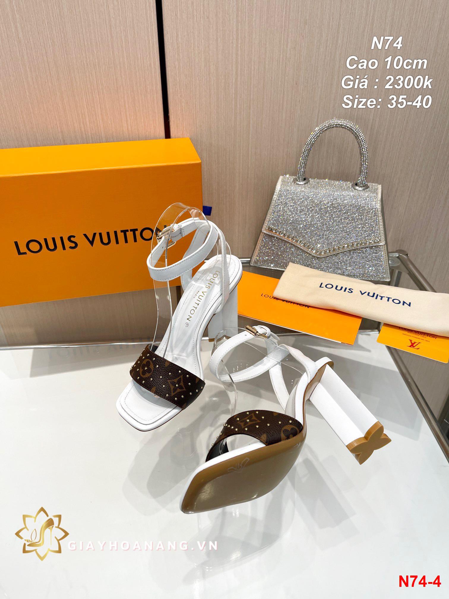 N74-4 Louis Vuitton sandal cao 10cm siêu cấp