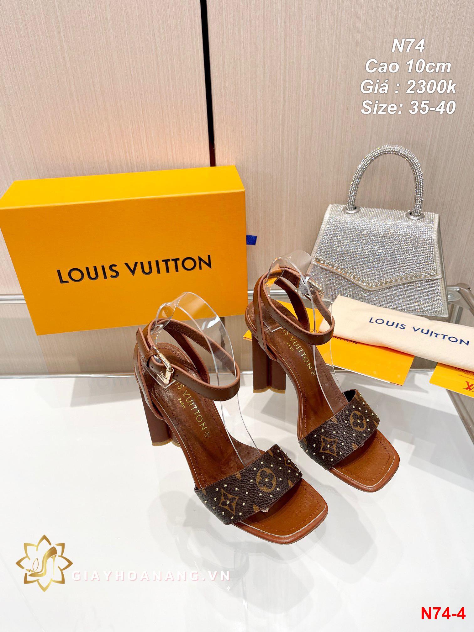 N74-4 Louis Vuitton sandal cao 10cm siêu cấp