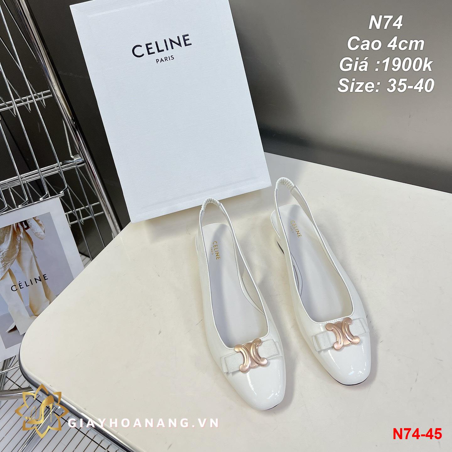 N74-45 Celine sandal cao 4cm siêu cấp