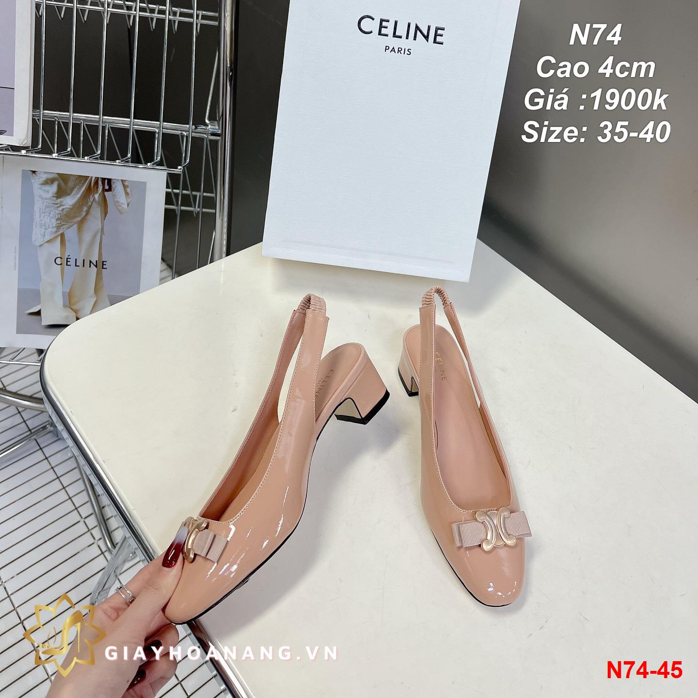 N74-45 Celine sandal cao 4cm siêu cấp