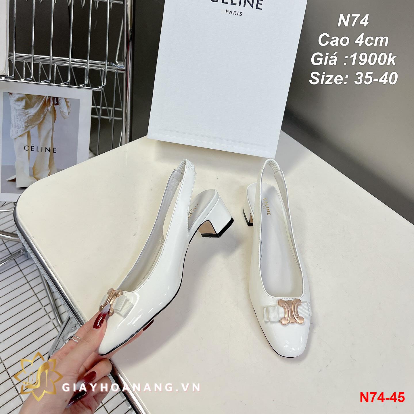N74-45 Celine sandal cao 4cm siêu cấp