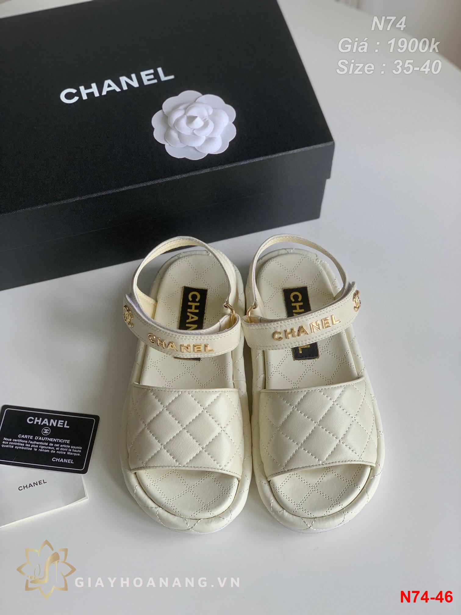 N74-46 Chanel sandal siêu cấp