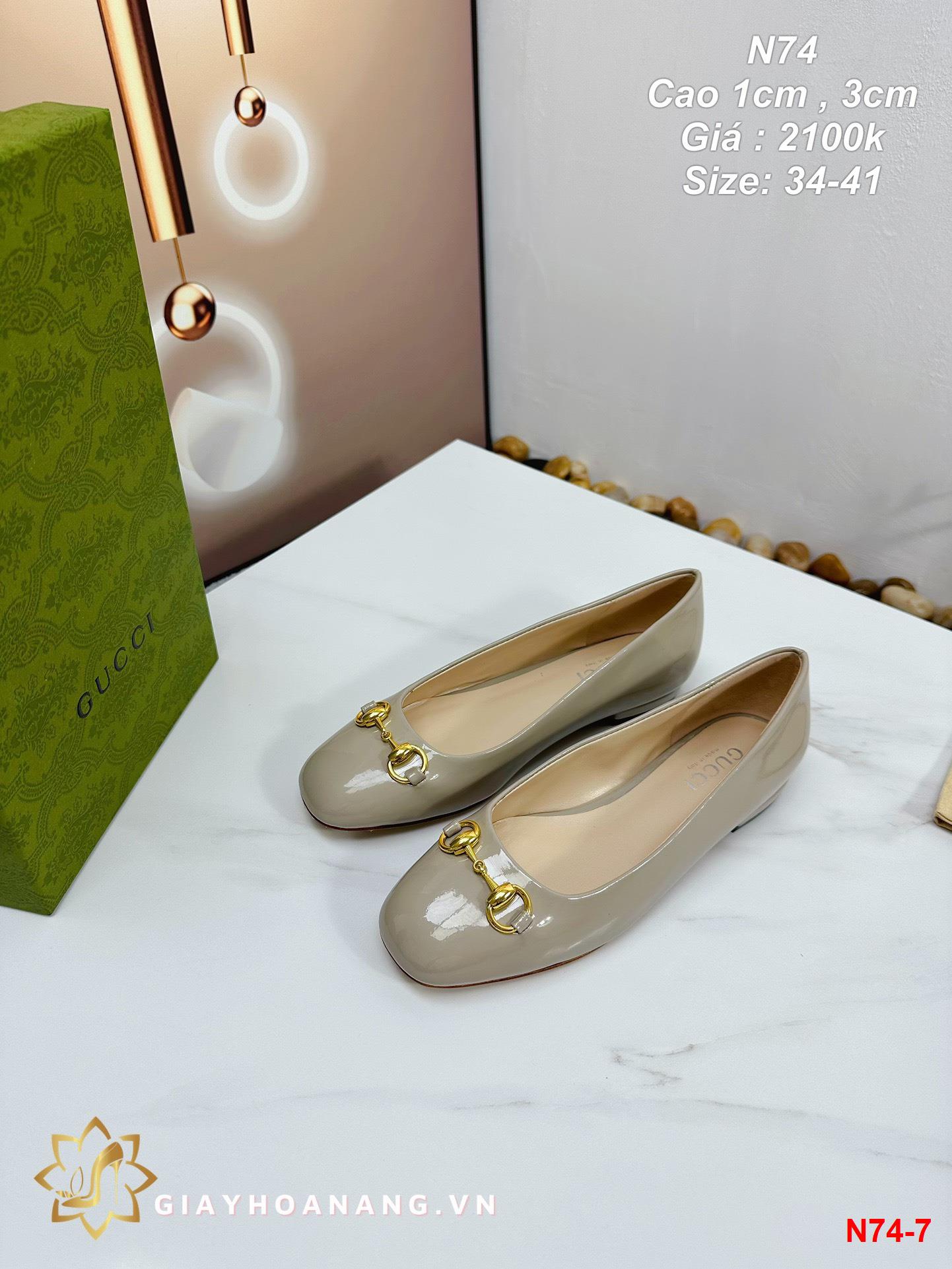 N74-7 Gucci giày cao 1cm , 3cm siêu cấp