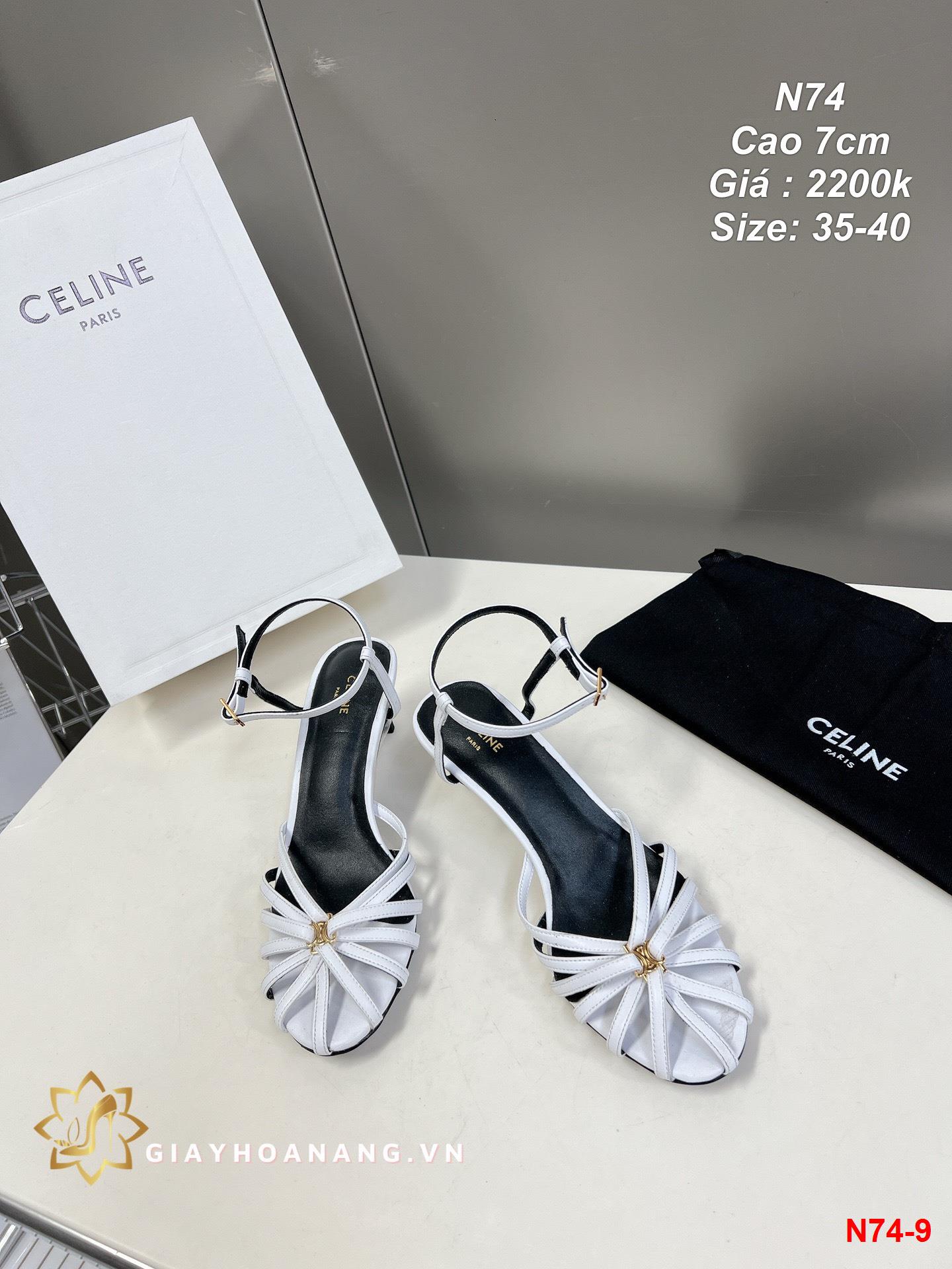 N74-9 Celine sandal cao 7cm siêu cấp