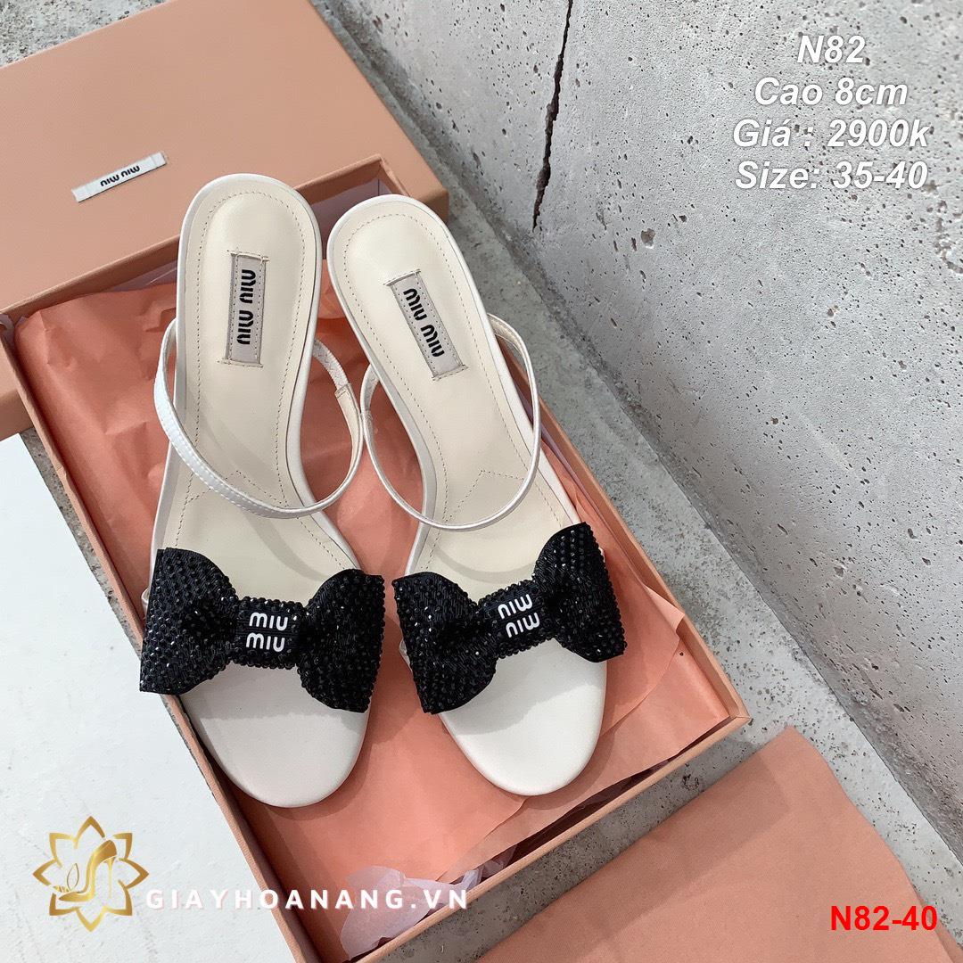 N82-40 Miu Miu sandal cao 8cm siêu cấp