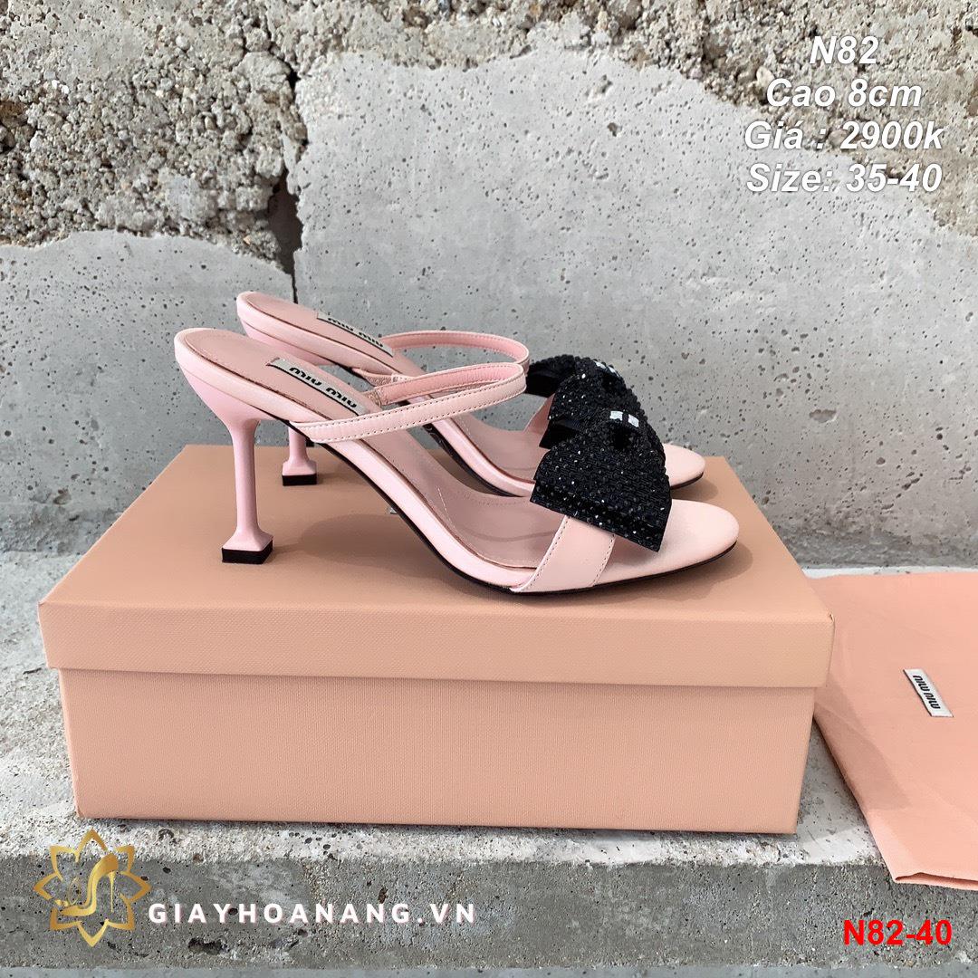 N82-40 Miu Miu sandal cao 8cm siêu cấp