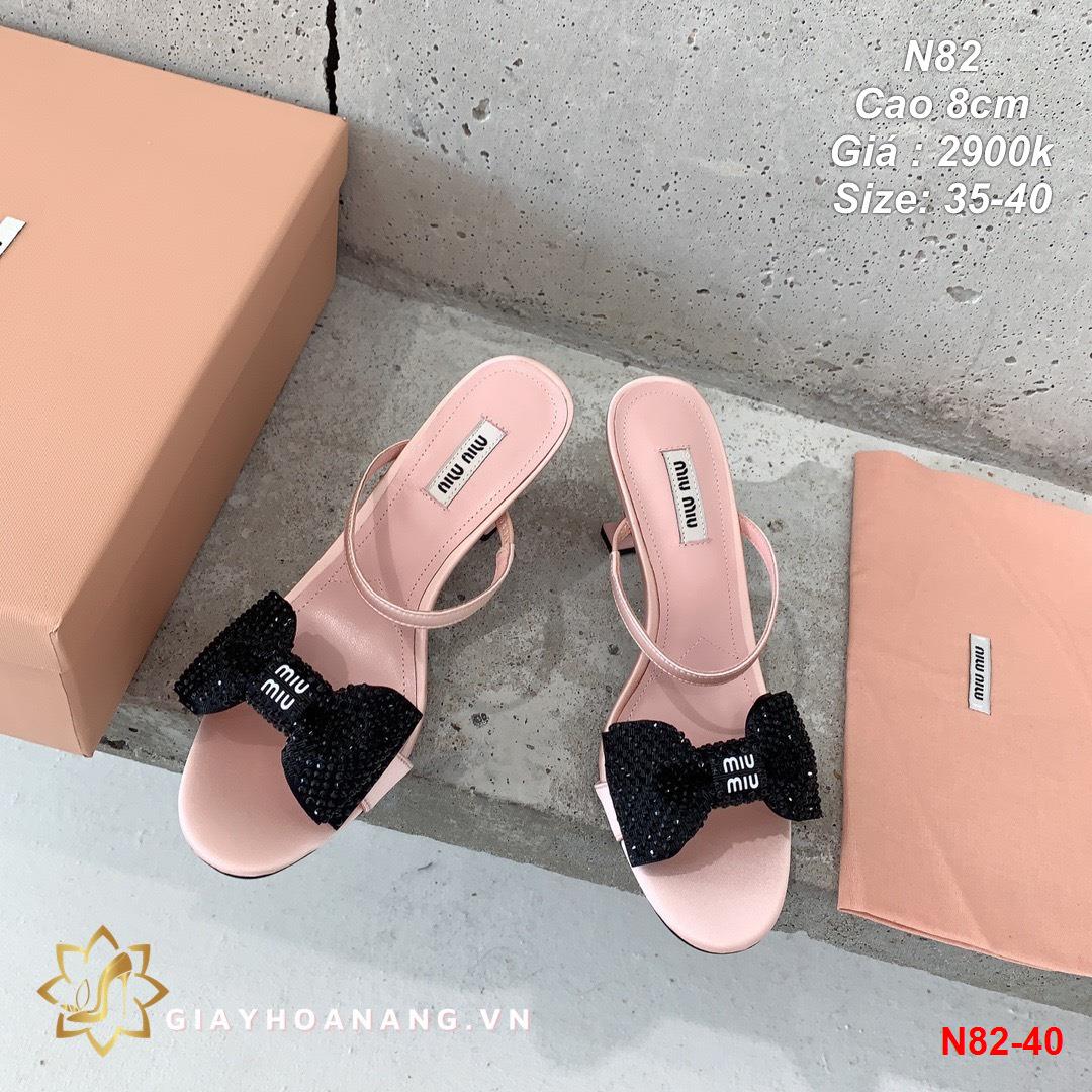 N82-40 Miu Miu sandal cao 8cm siêu cấp