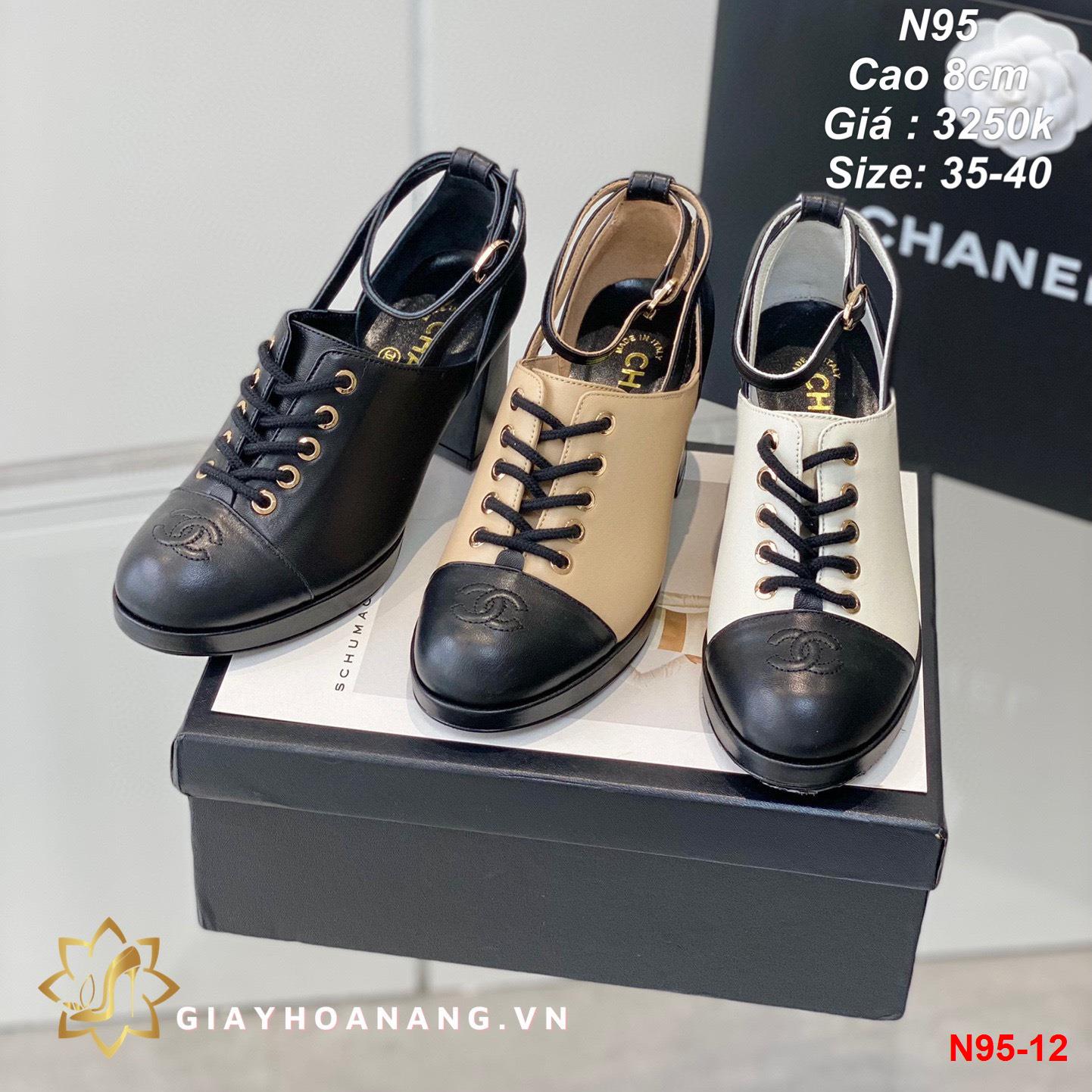 N95-12 Chanel giày cao 8cm siêu cấp