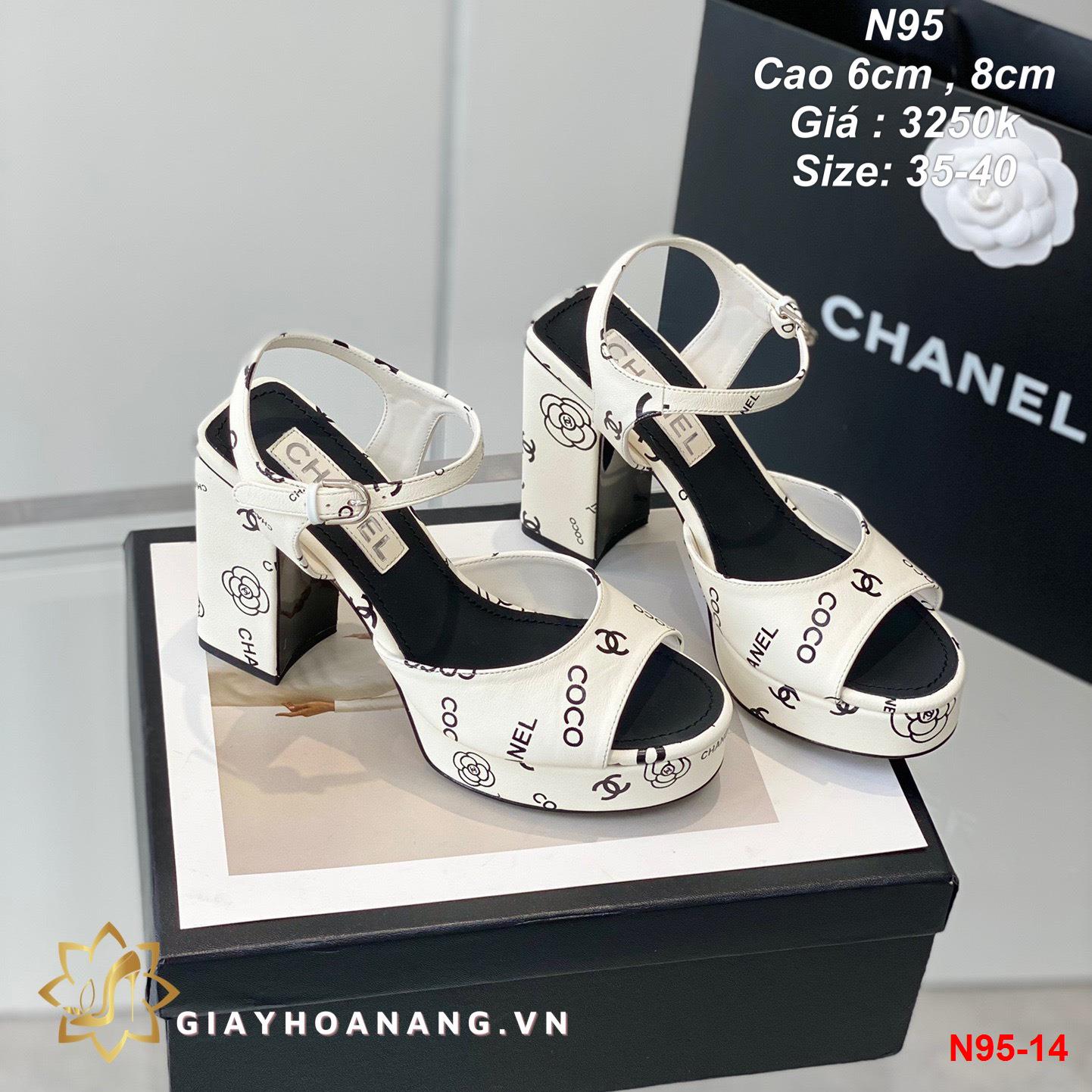 N95-14 Chanel sandal cao 6cm , 8cm siêu cấp