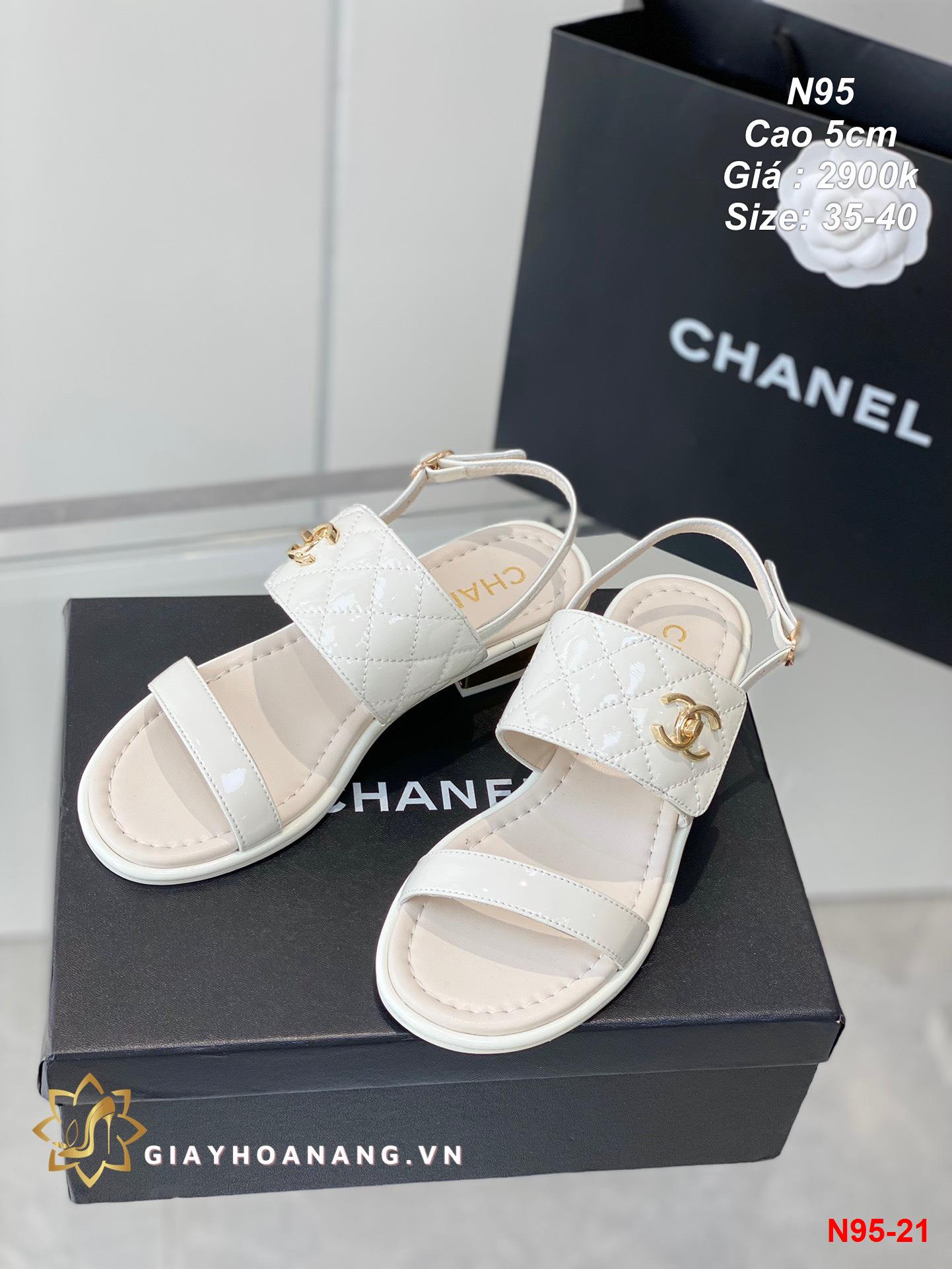 N95-21 Chanel sandal cao 5cm siêu cấp