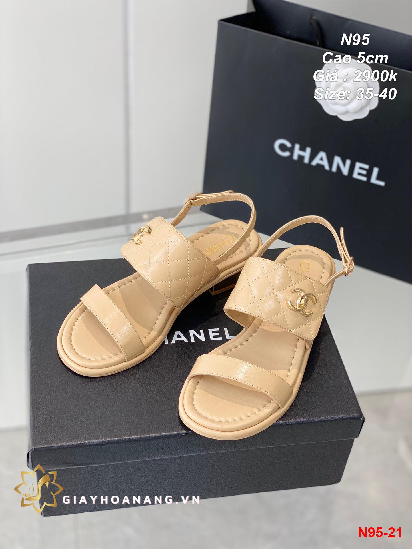 N95-21 Chanel sandal cao 5cm siêu cấp