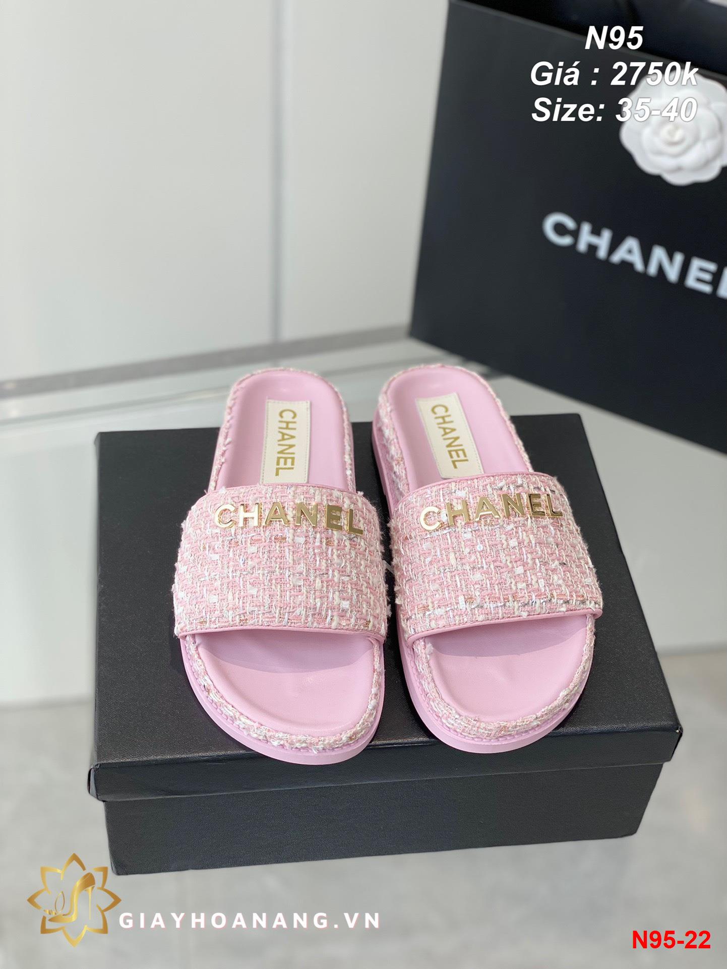 N95-22 Chanel dép siêu cấp