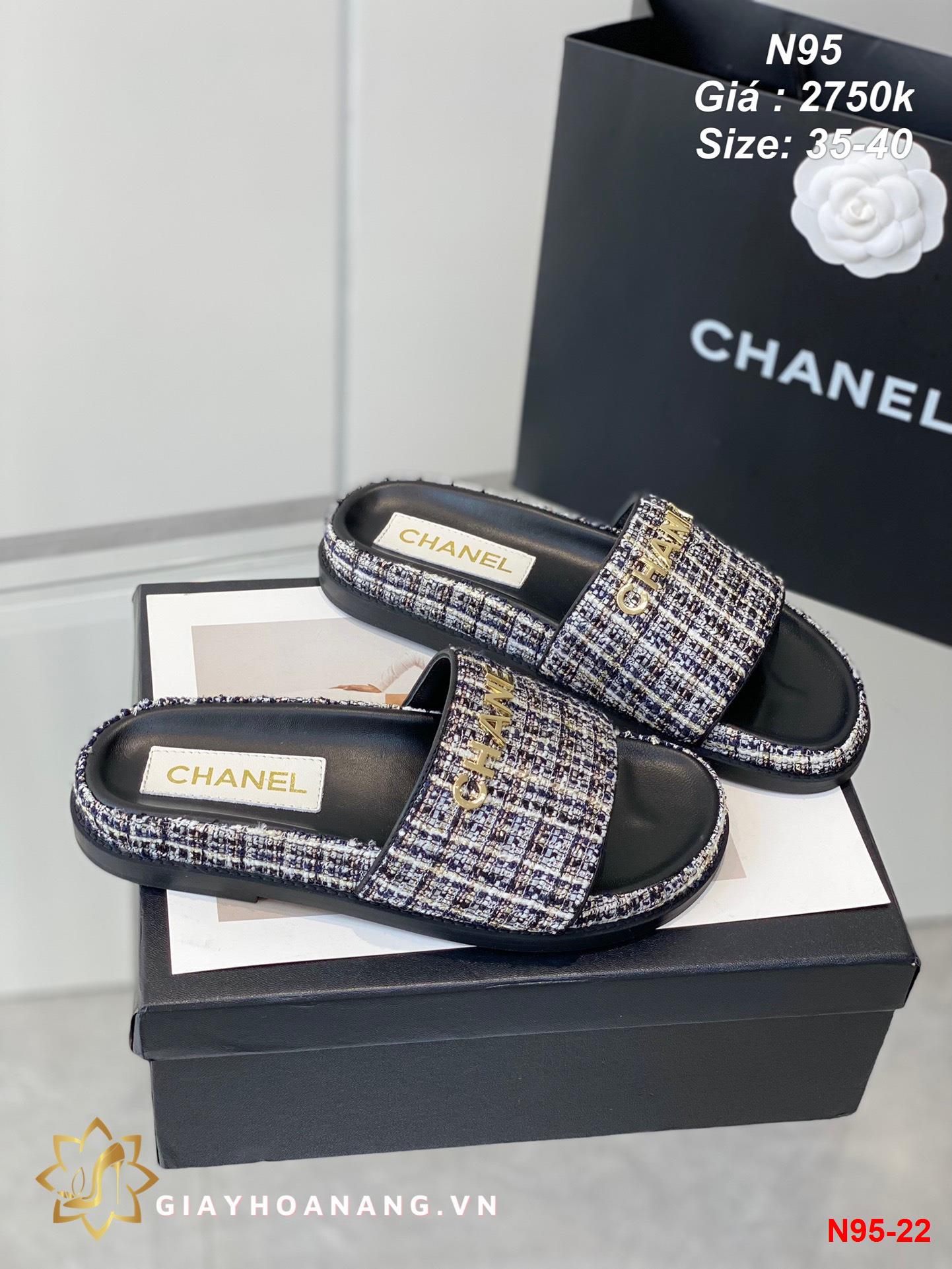 N95-22 Chanel dép siêu cấp