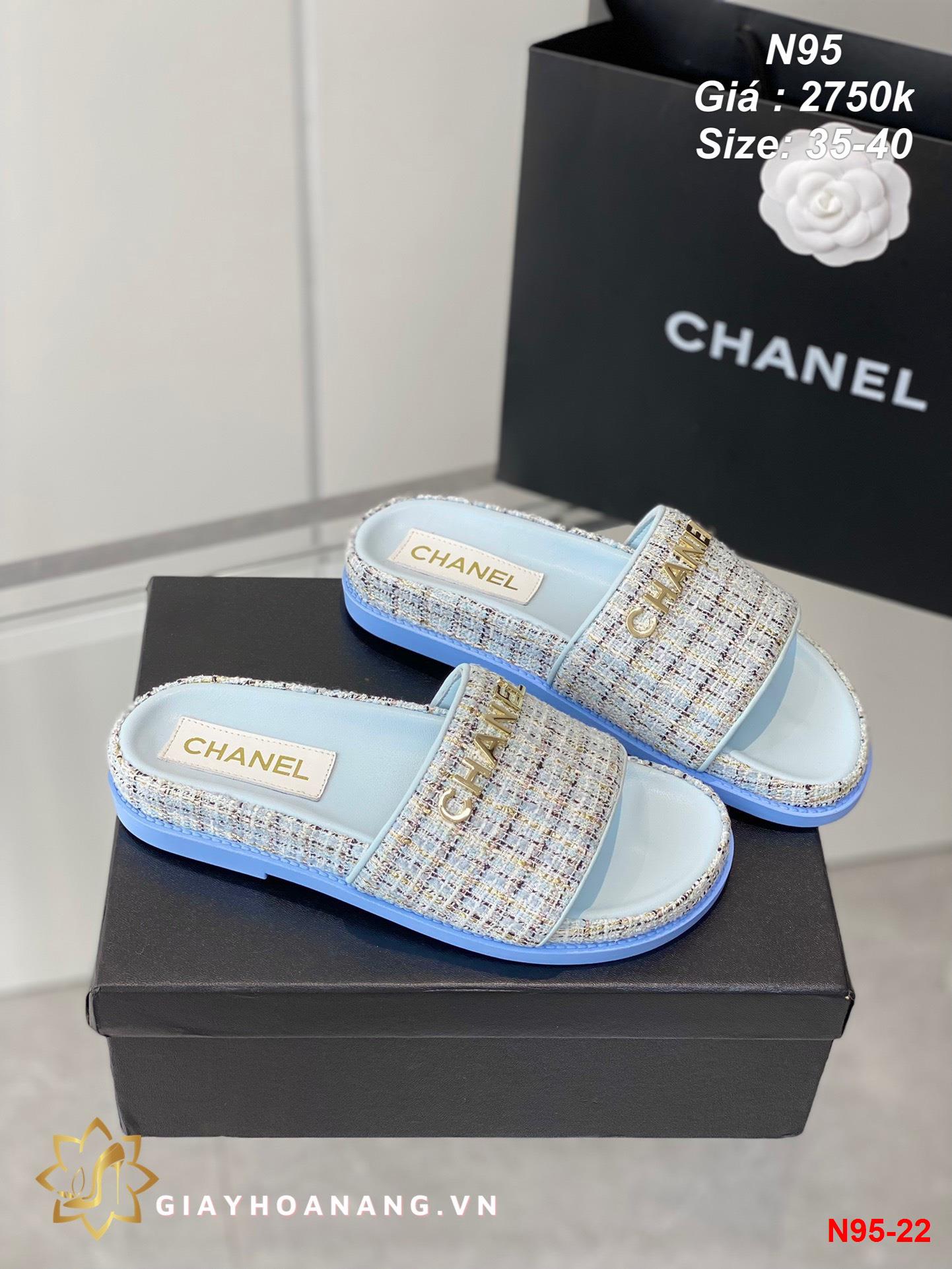 N95-22 Chanel dép siêu cấp